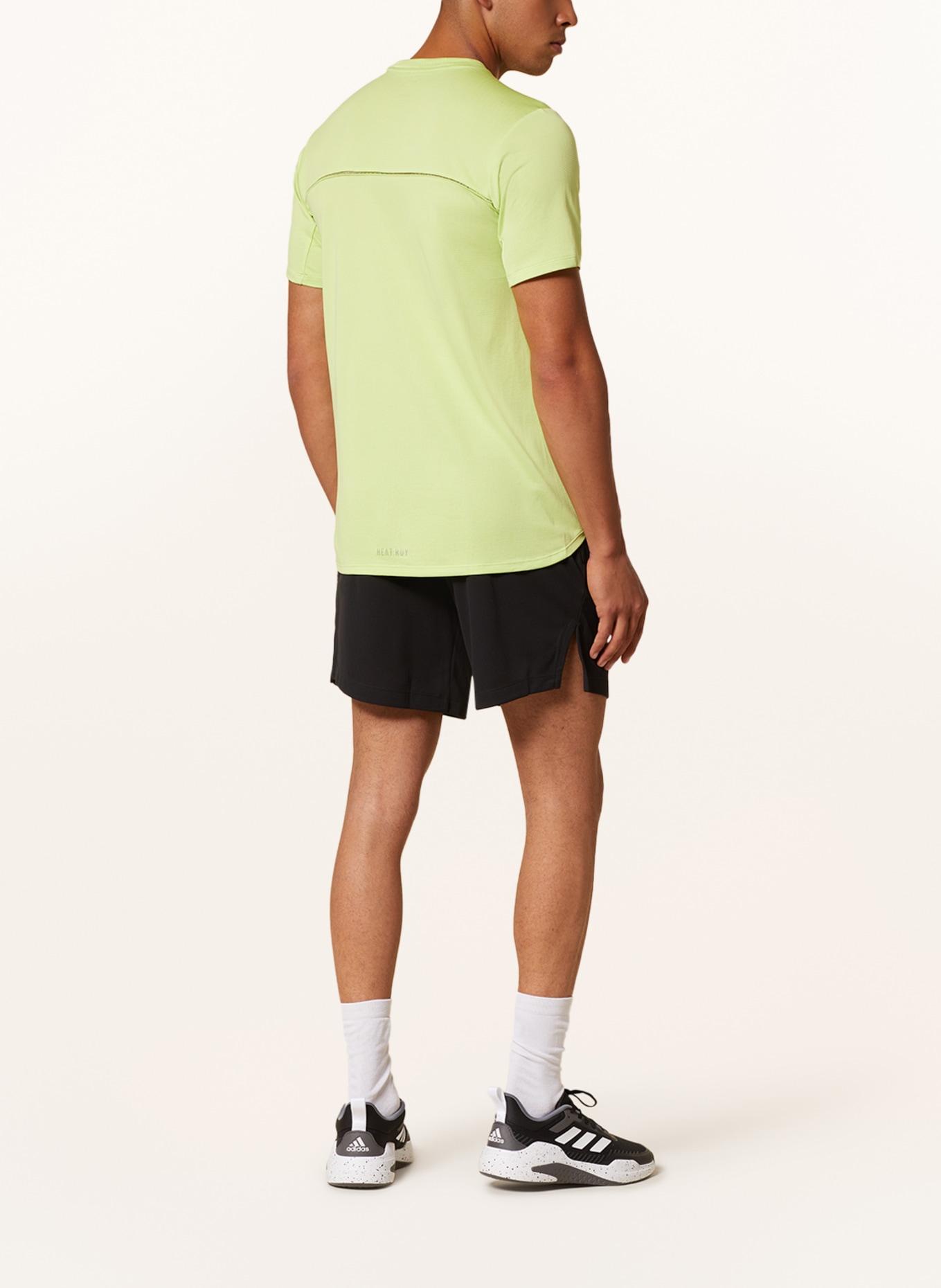 adidas T-Shirt DESIGNED FOR TRAINING HEAT.RDY, Farbe: HELLGRÜN (Bild 3)
