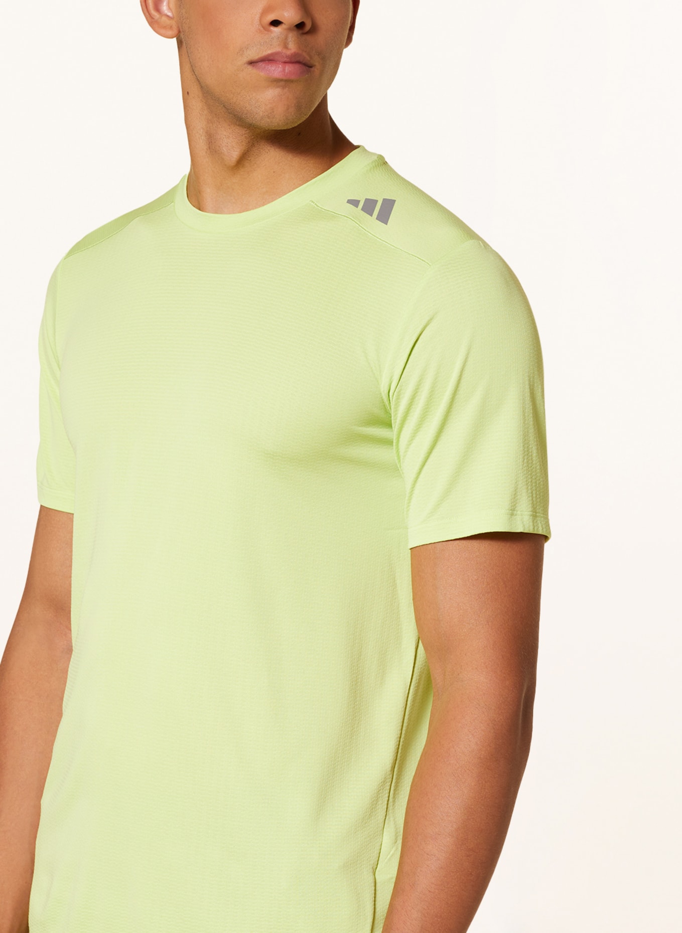 adidas T-Shirt DESIGNED FOR TRAINING HEAT.RDY, Farbe: HELLGRÜN (Bild 4)