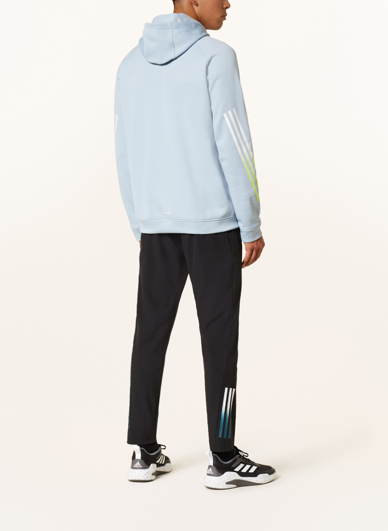 adidas Bluza z kapturem TRAIN ICONS, Kolor: JASNOCZARY (Obrazek 3)