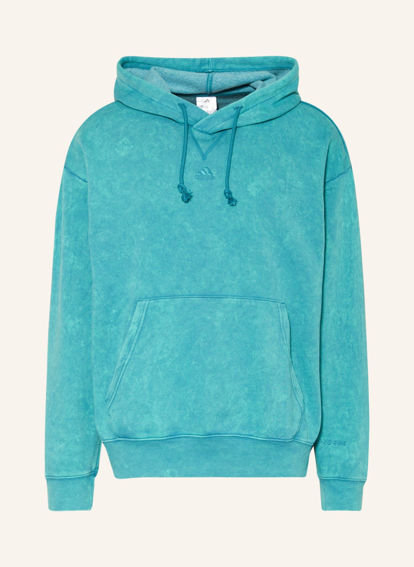 adidas Hoodie ALL AZN, Color: TEAL (Image 1)