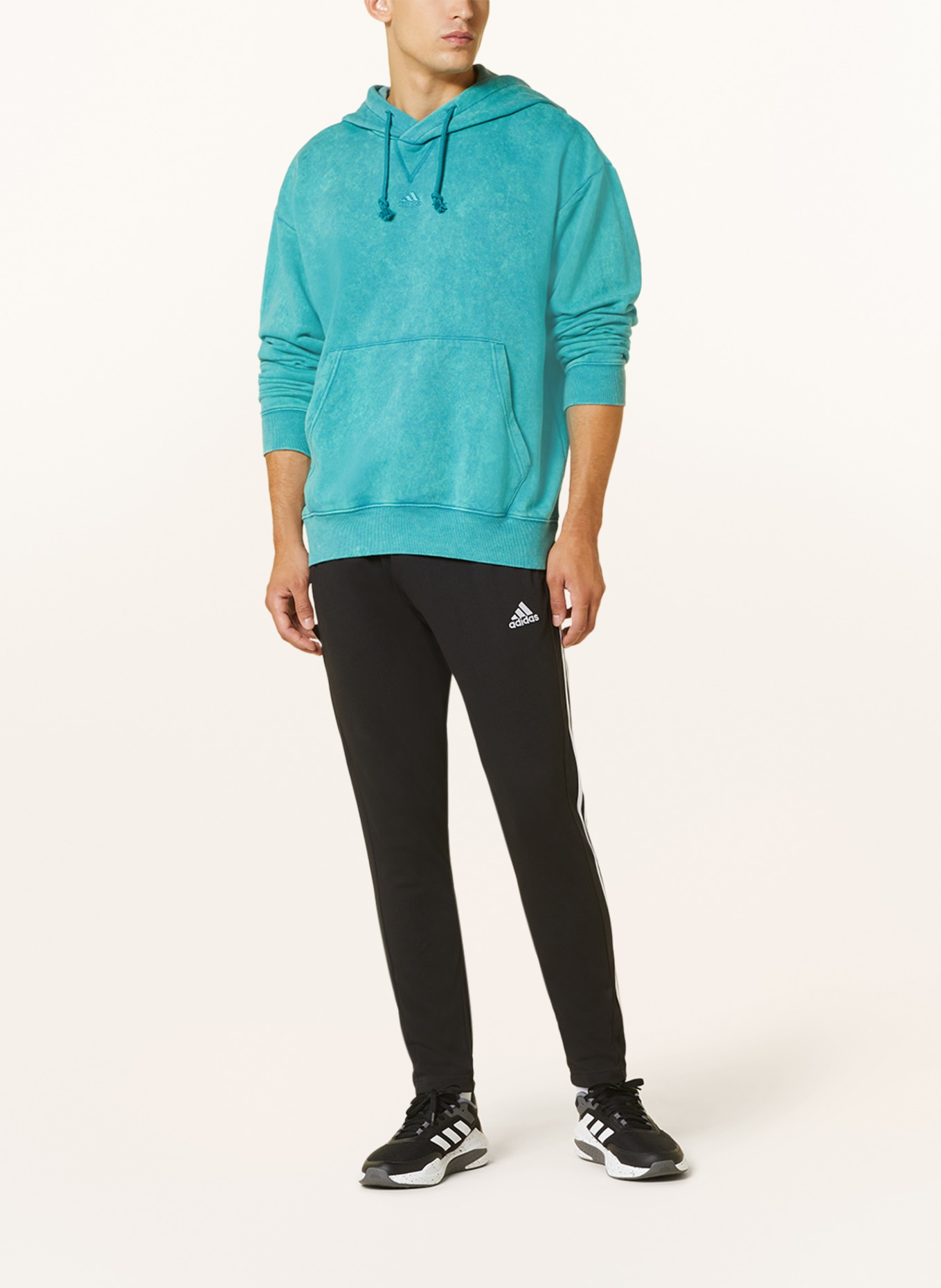 adidas Hoodie ALL AZN, Color: TEAL (Image 2)