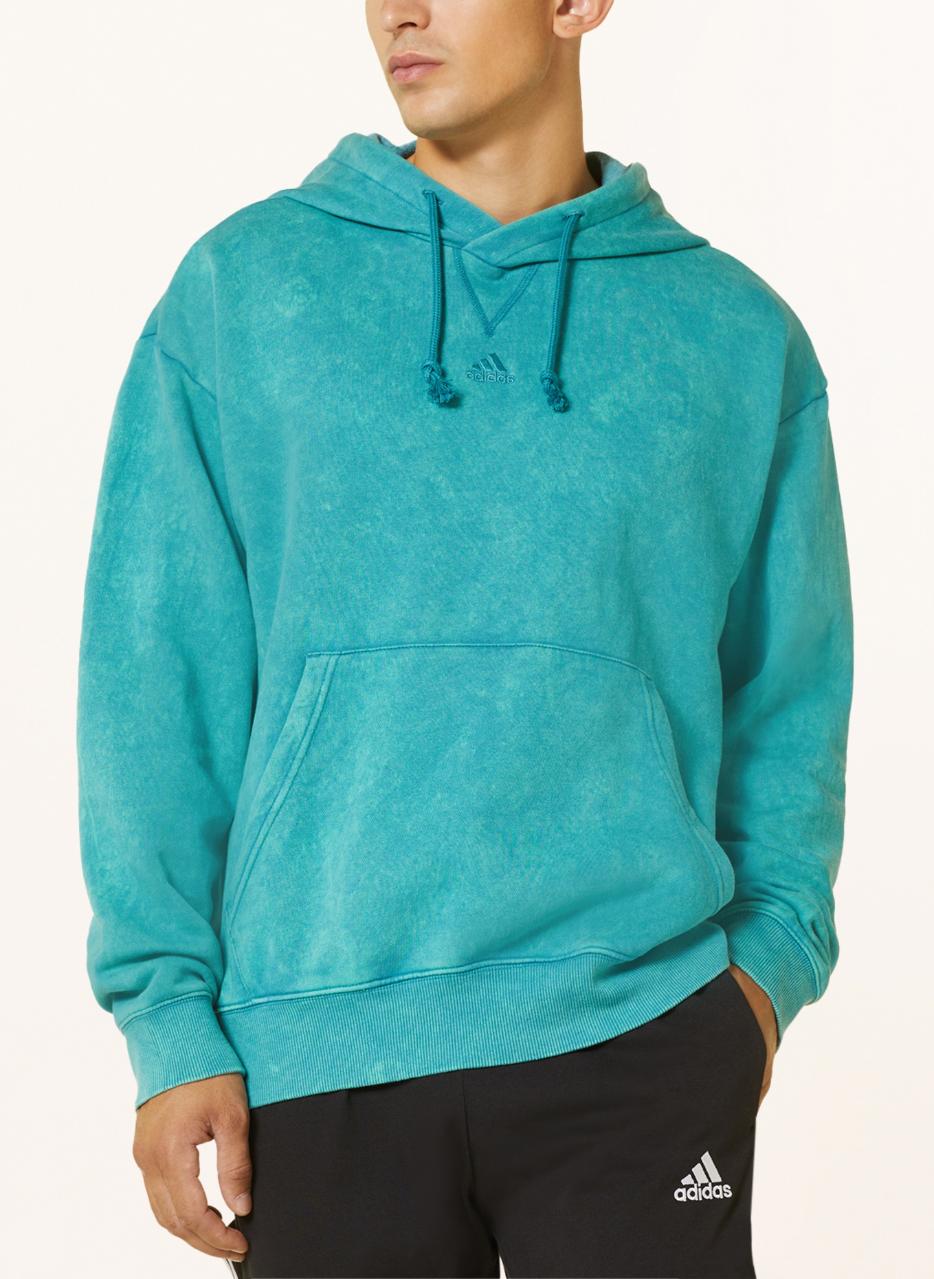 adidas Hoodie ALL AZN, Color: TEAL (Image 4)