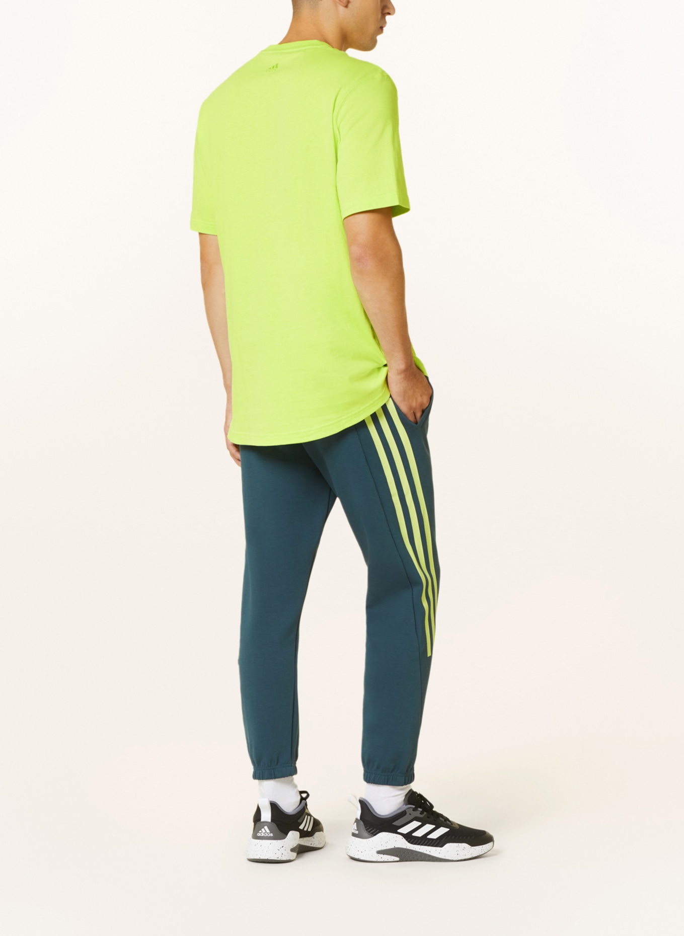 adidas T-shirt ALL SZN, Color: NEON YELLOW/ BLACK (Image 3)