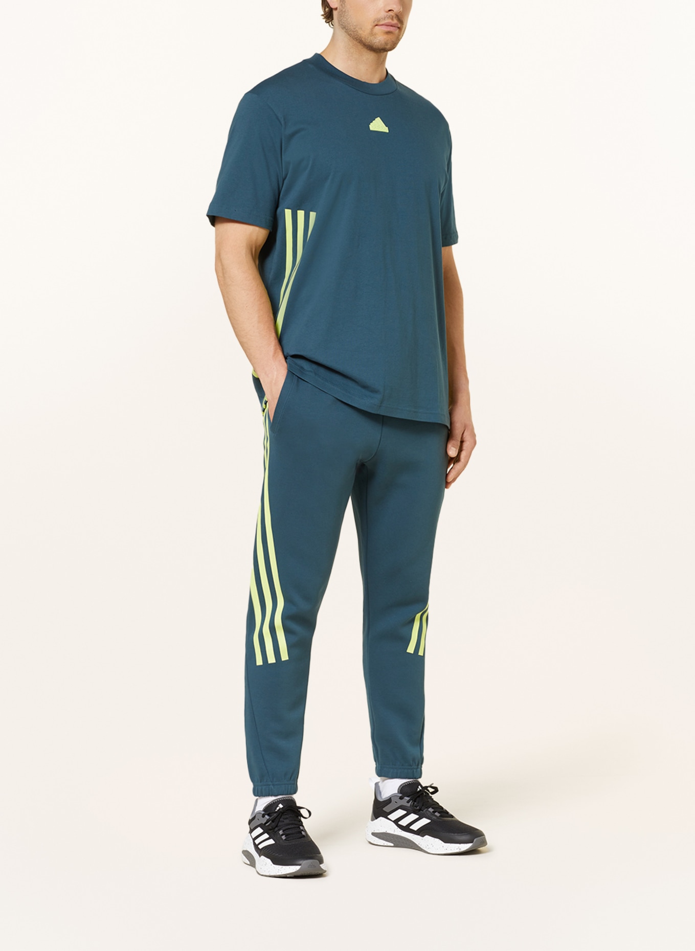 adidas T-Shirt FUTURE ICONS, Farbe: PETROL (Bild 2)