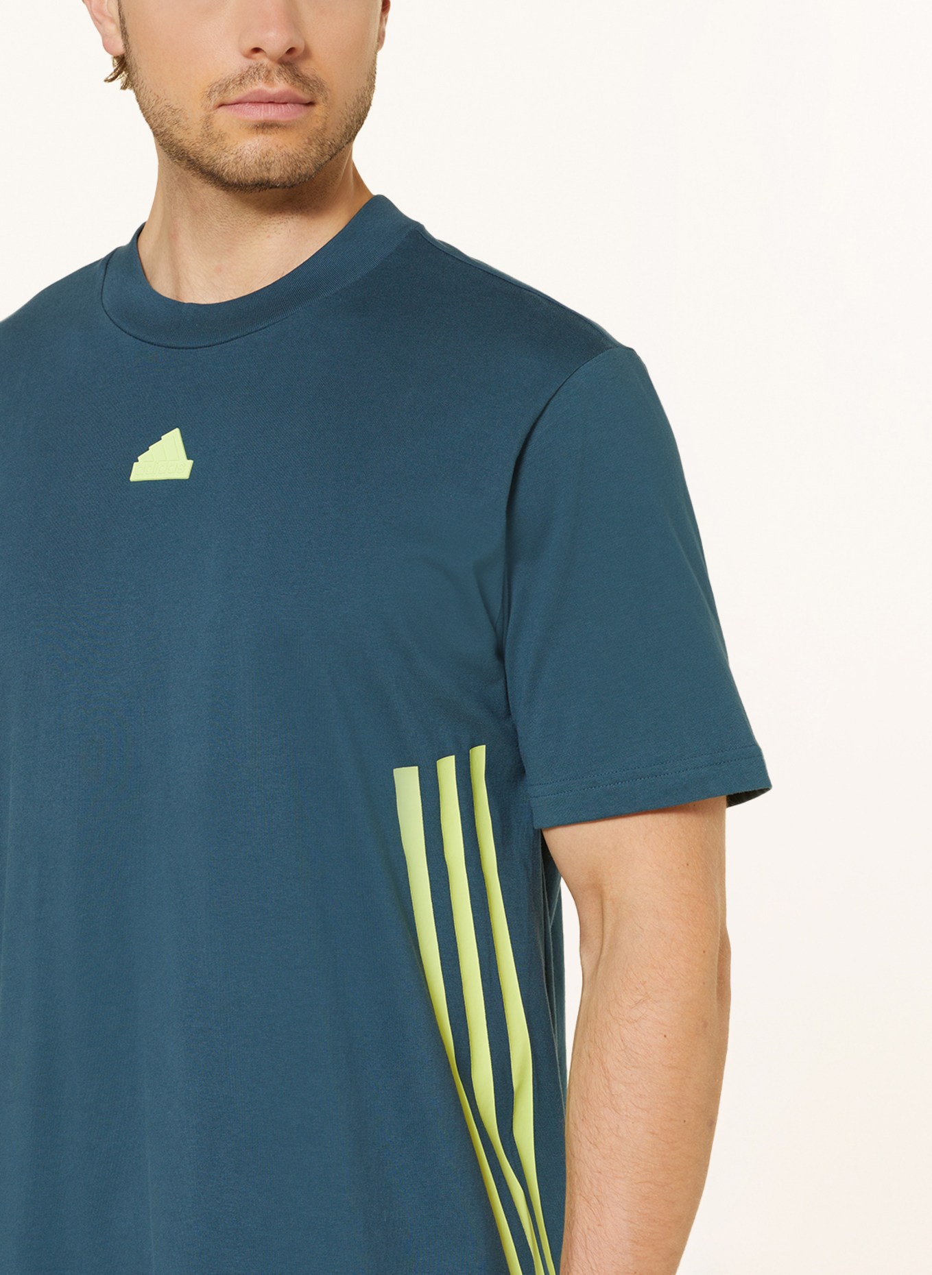 adidas T-Shirt FUTURE ICONS, Farbe: PETROL (Bild 4)