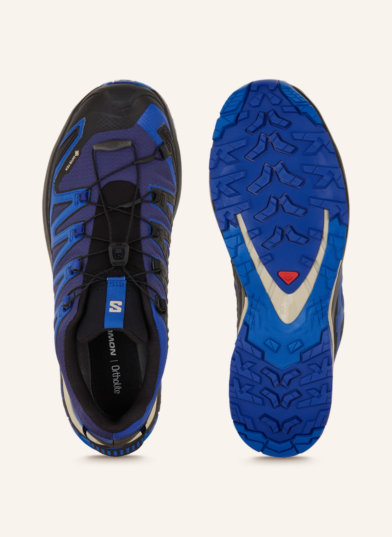 SALOMON Trail running shoes XA PRO 3D V9 GTX, Color: BLACK/ BLUE (Image 5)