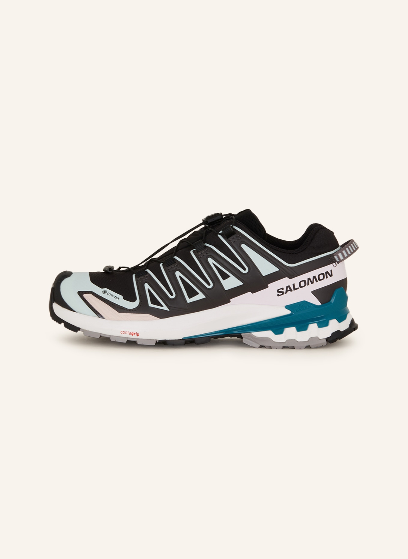 SALOMON Trail running shoes XA PRO 3D V9 GTX, Color: LIGHT PINK/ MINT/ TEAL (Image 4)