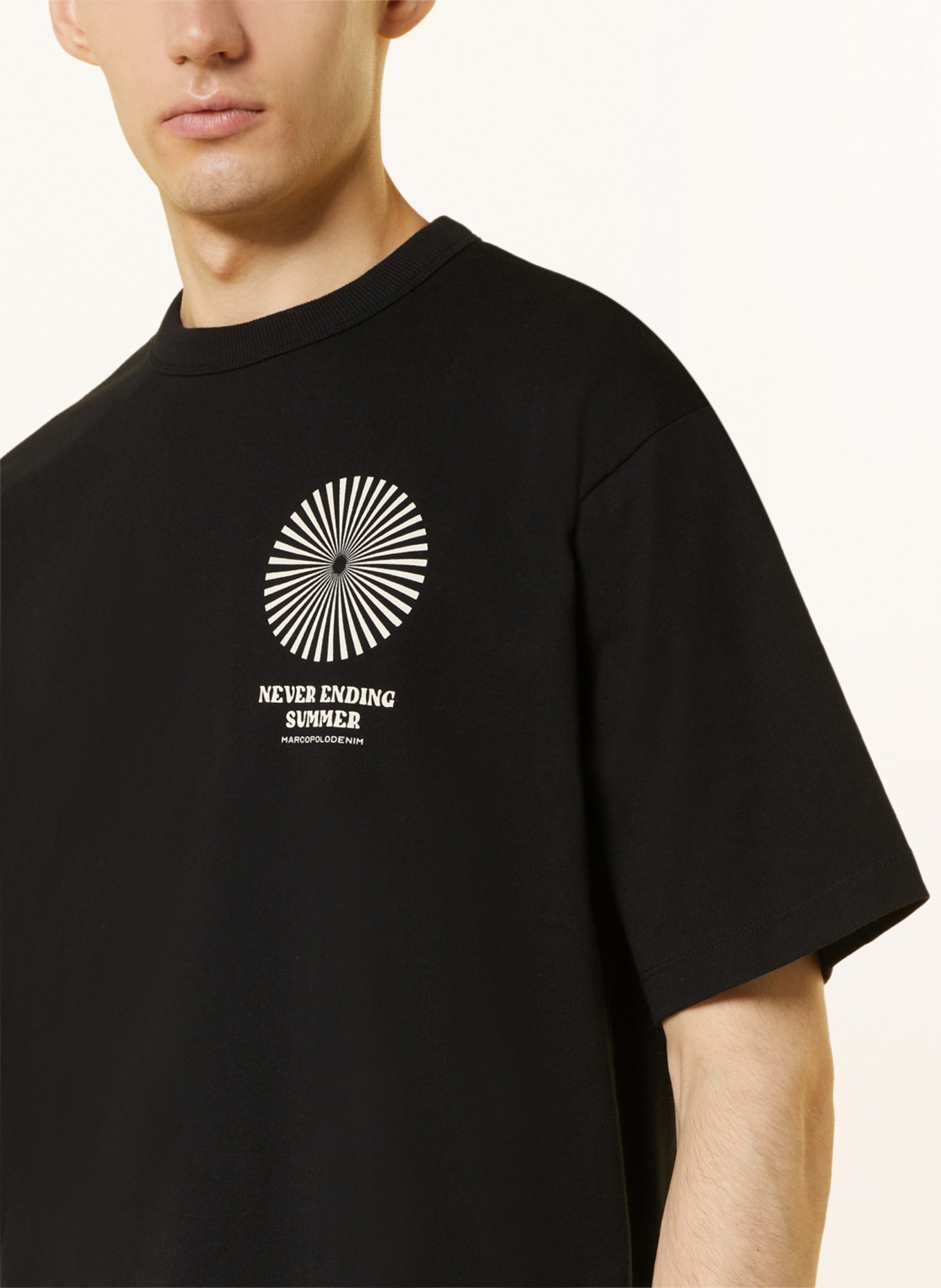Marc O'Polo DENIM T-shirt, Color: BLACK (Image 4)