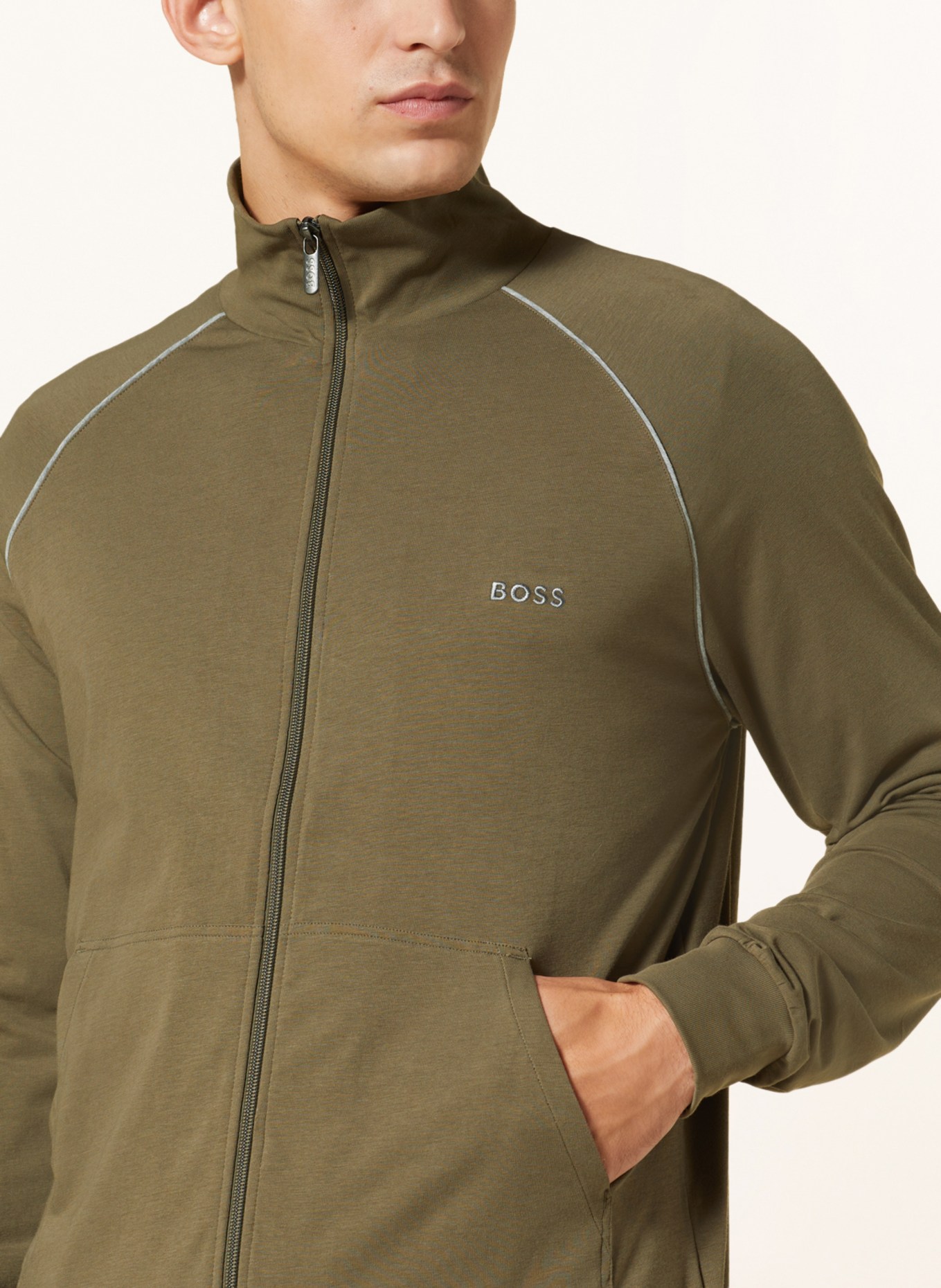 BOSS Lounge jacket MIX&MATCH, Color: OLIVE (Image 4)