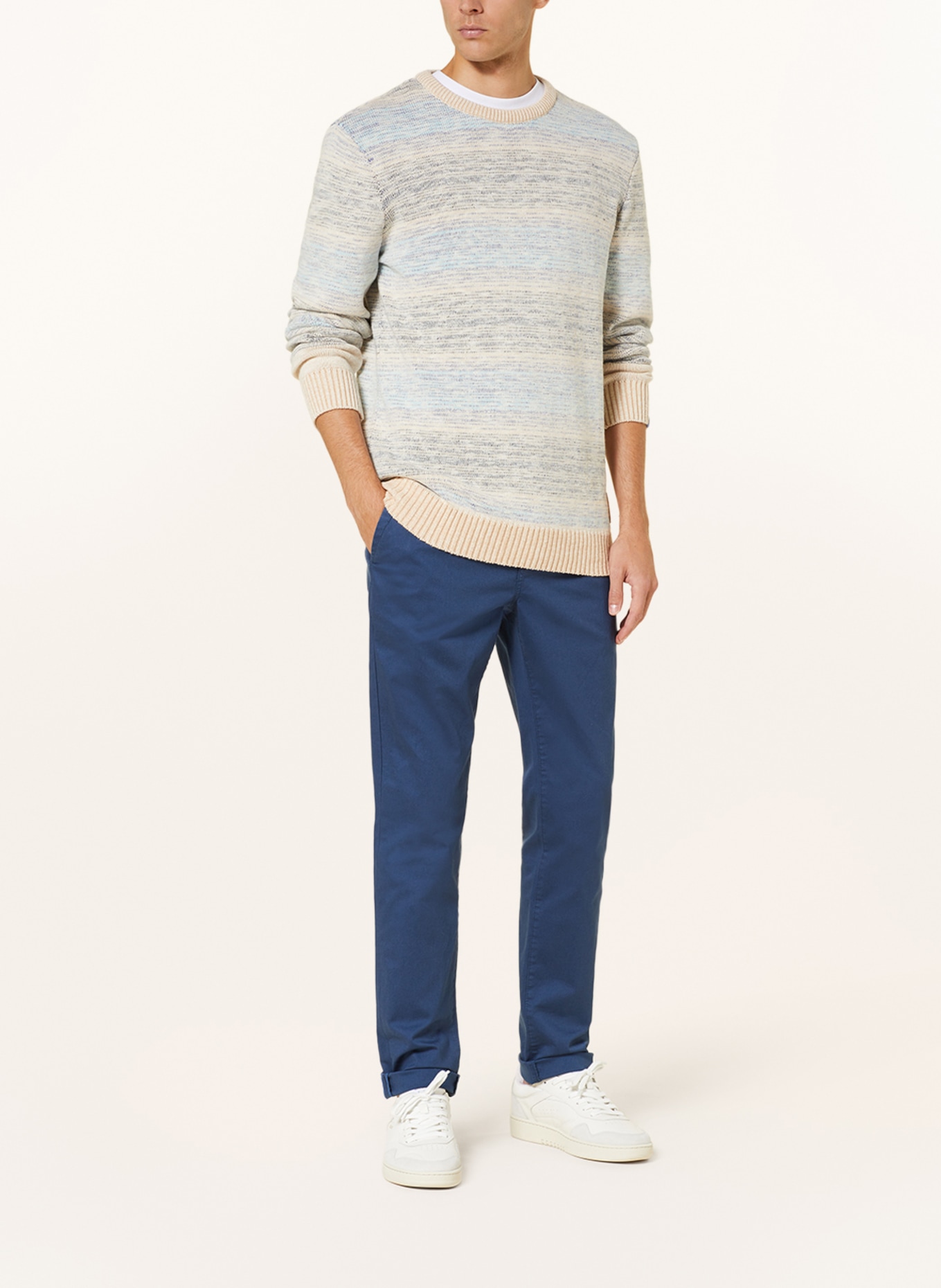 SCOTCH & SODA Sweater, Color: WHITE/ DARK BLUE/ LIGHT BLUE (Image 2)