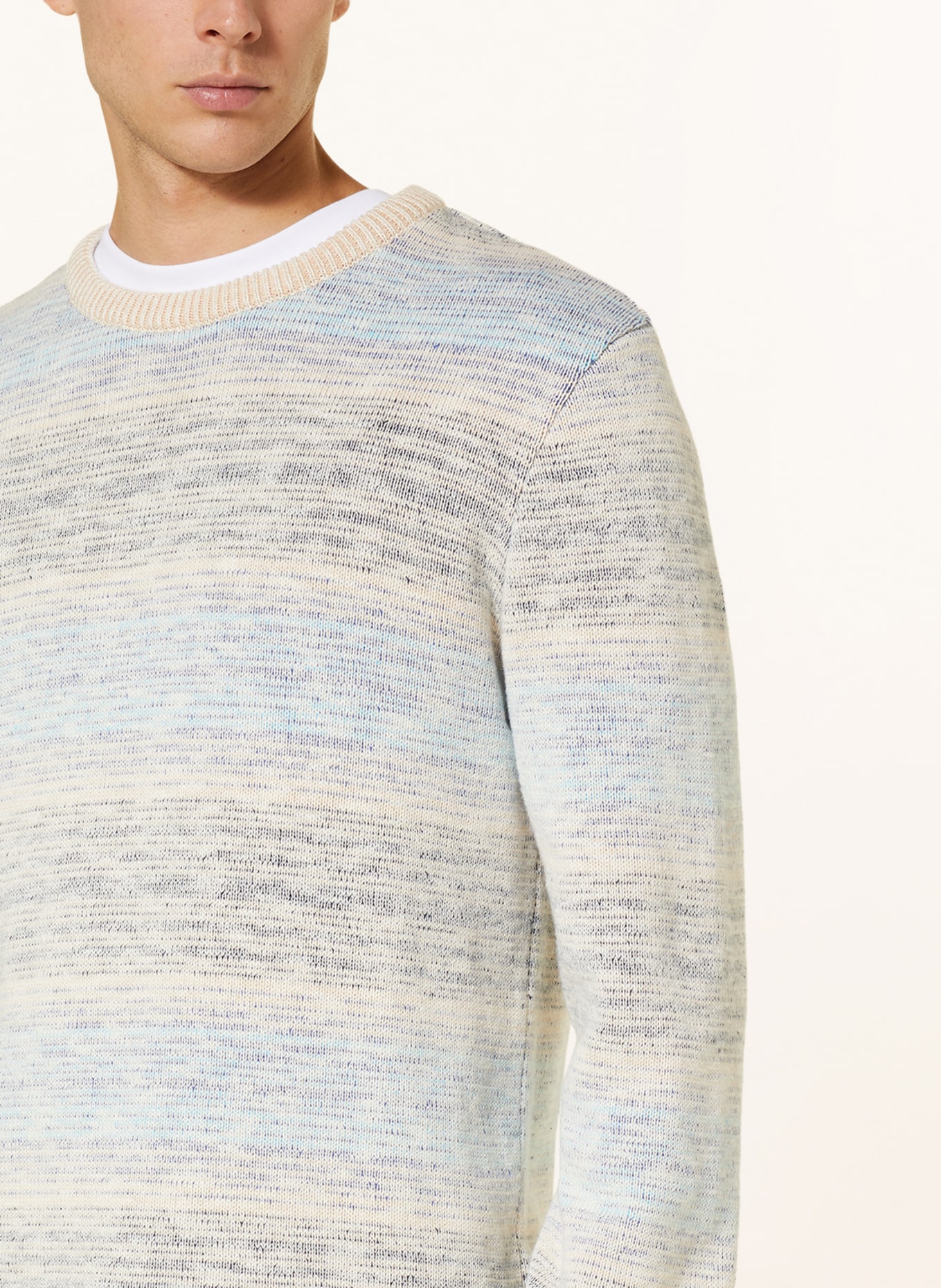 SCOTCH & SODA Sweater, Color: WHITE/ DARK BLUE/ LIGHT BLUE (Image 4)