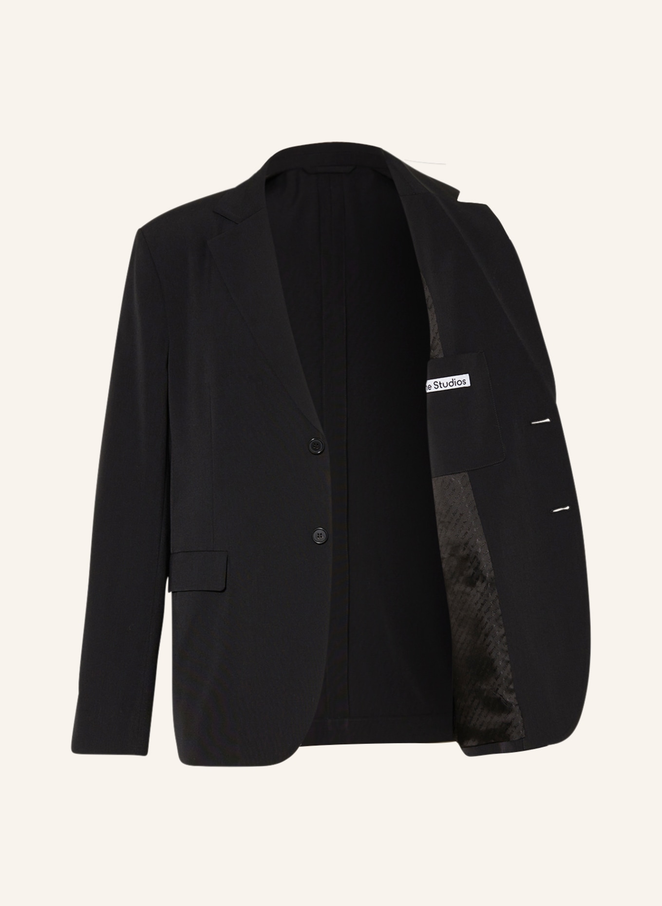 Acne Studios Tailored jacket regular fit, Color: BLACK (Image 4)