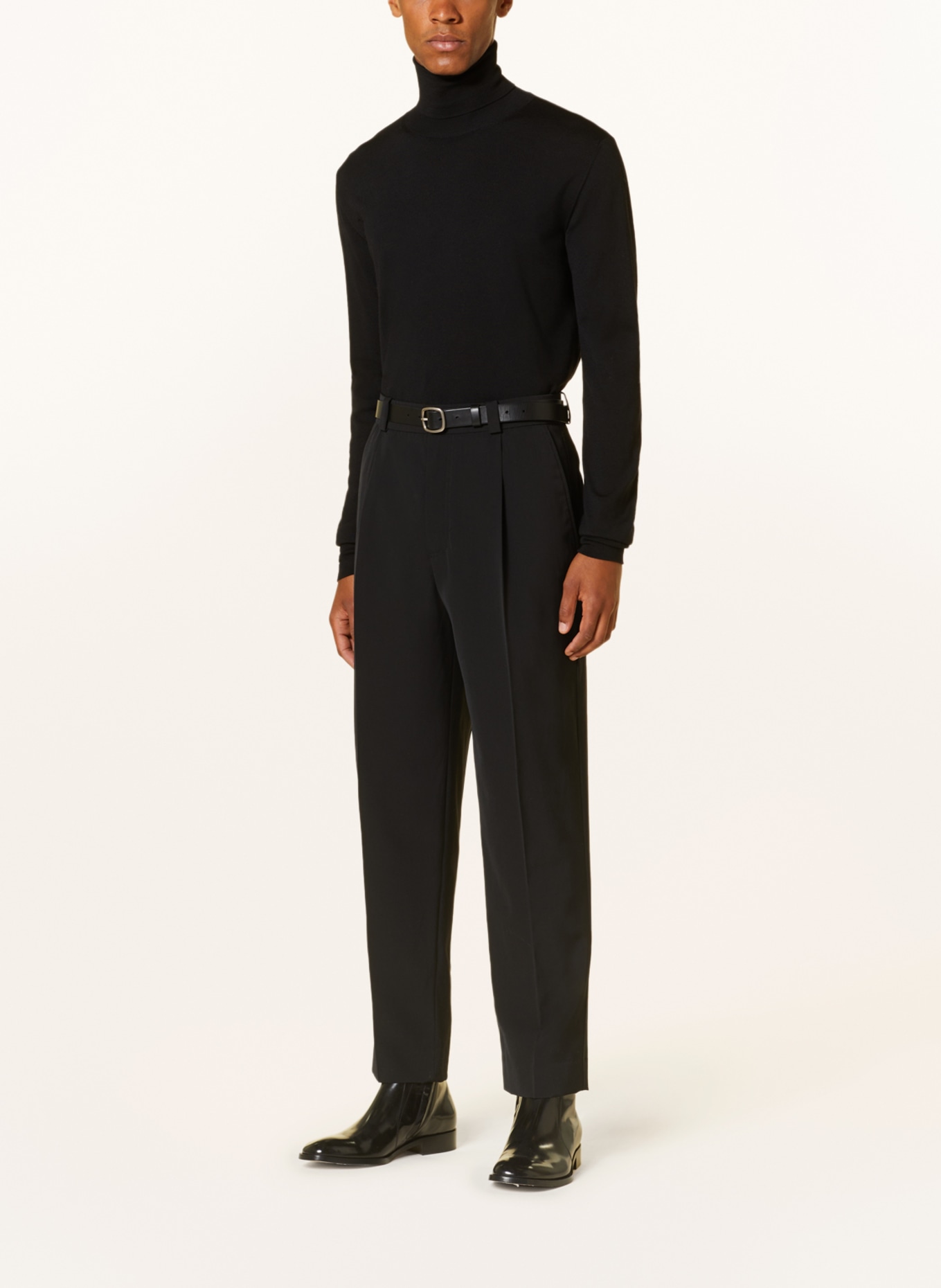 Acne Studios Oblekové kalhoty Regular Fit, Barva: BLACK (Obrázek 3)