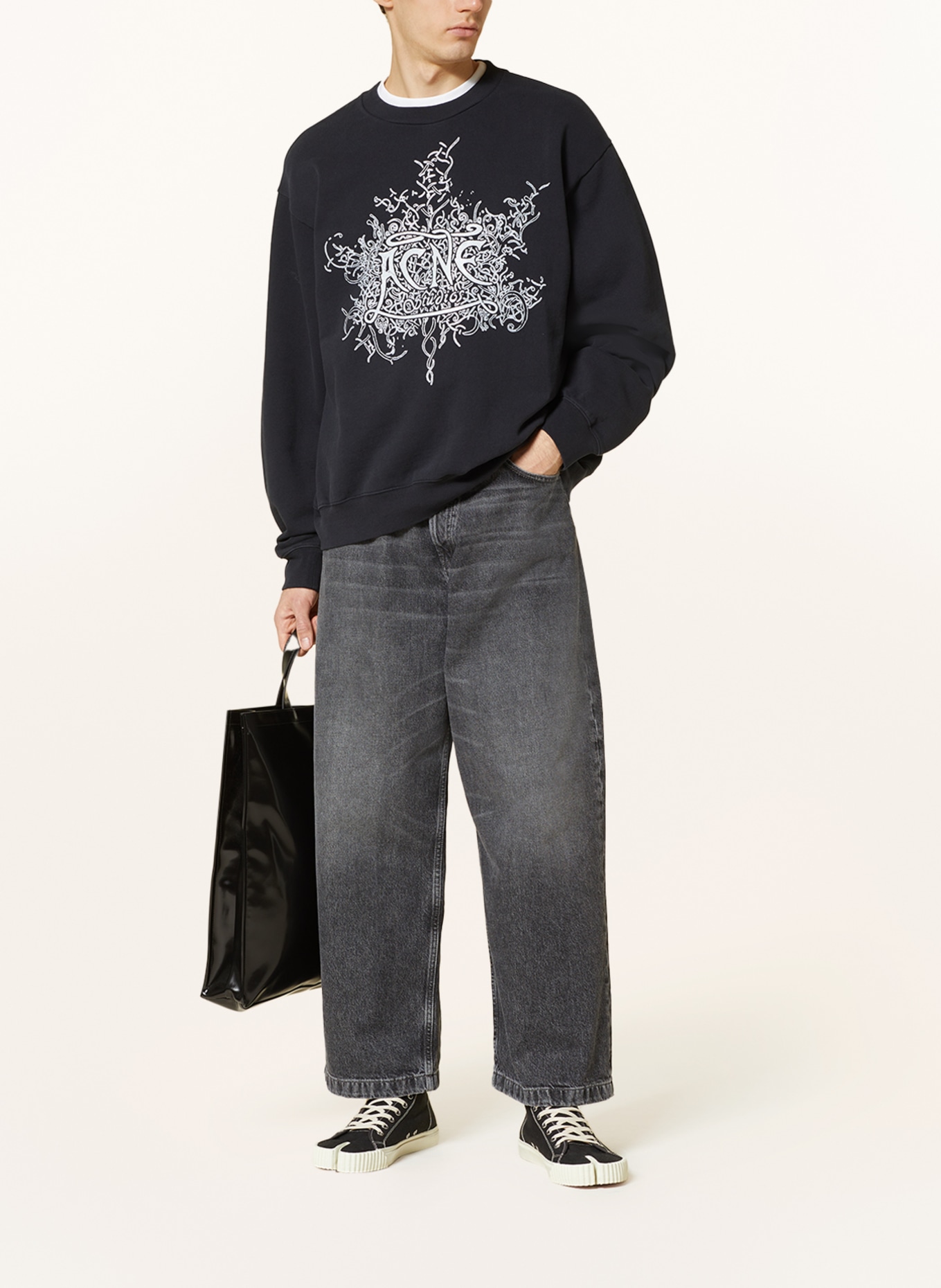 Acne Studios Jeans Straight Fit, Farbe: ASH BLACK (Bild 2)