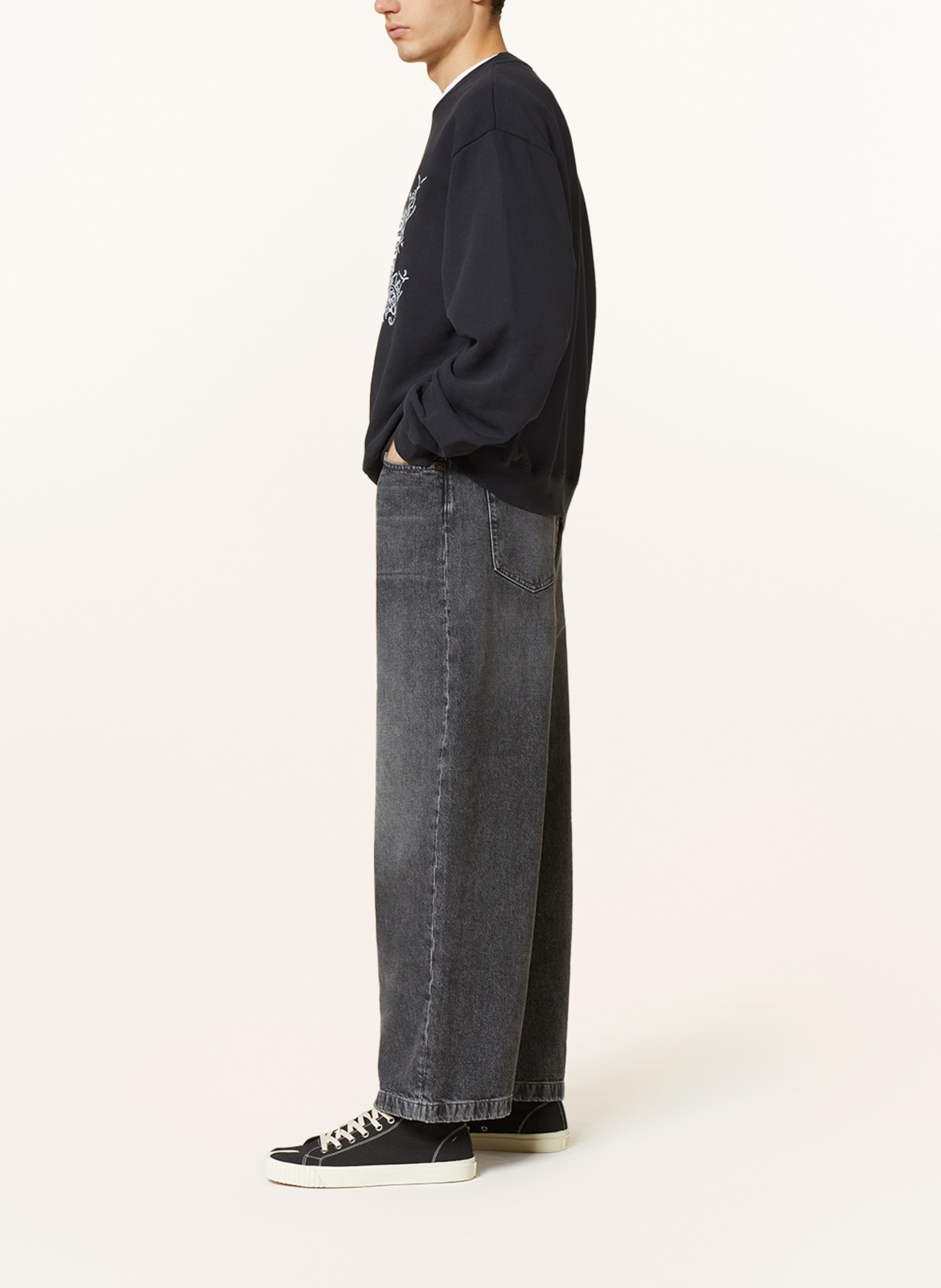 Acne Studios Jeans Straight Fit, Farbe: ASH BLACK (Bild 4)