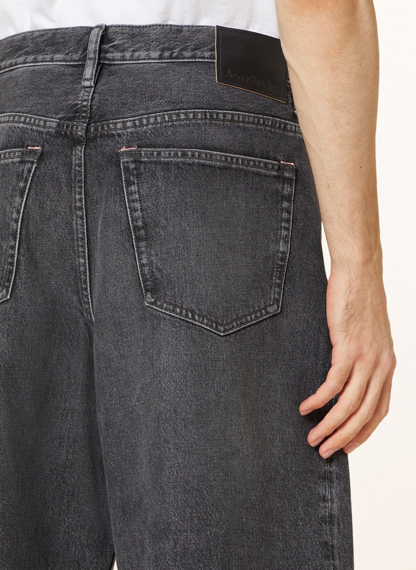 Acne Studios Jeans Straight Fit, Farbe: ASH BLACK (Bild 6)
