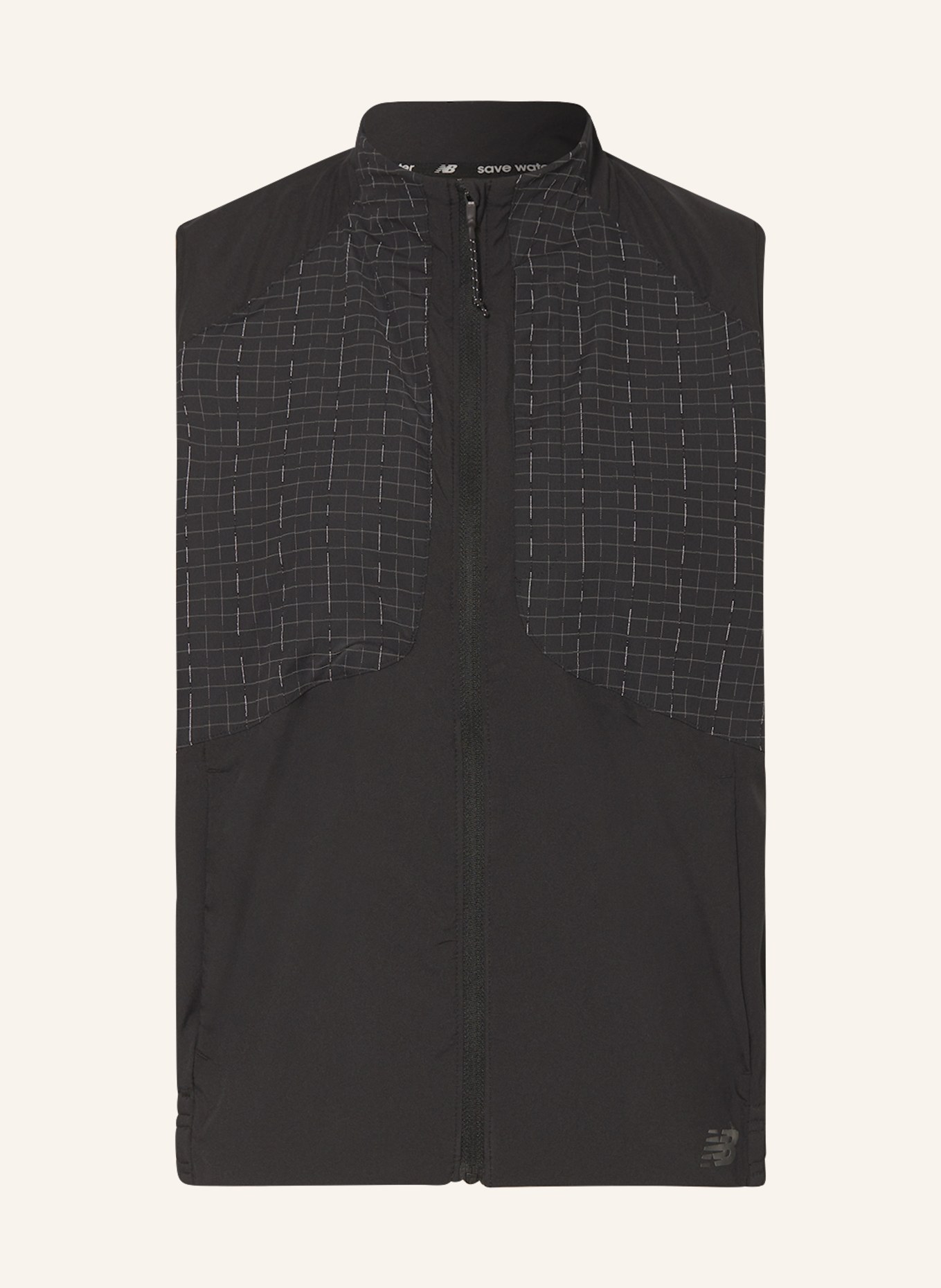 new balance Hybrid running vest IMPACT RUN LUMINIOUS, Color: BLACK/ WHITE (Image 1)