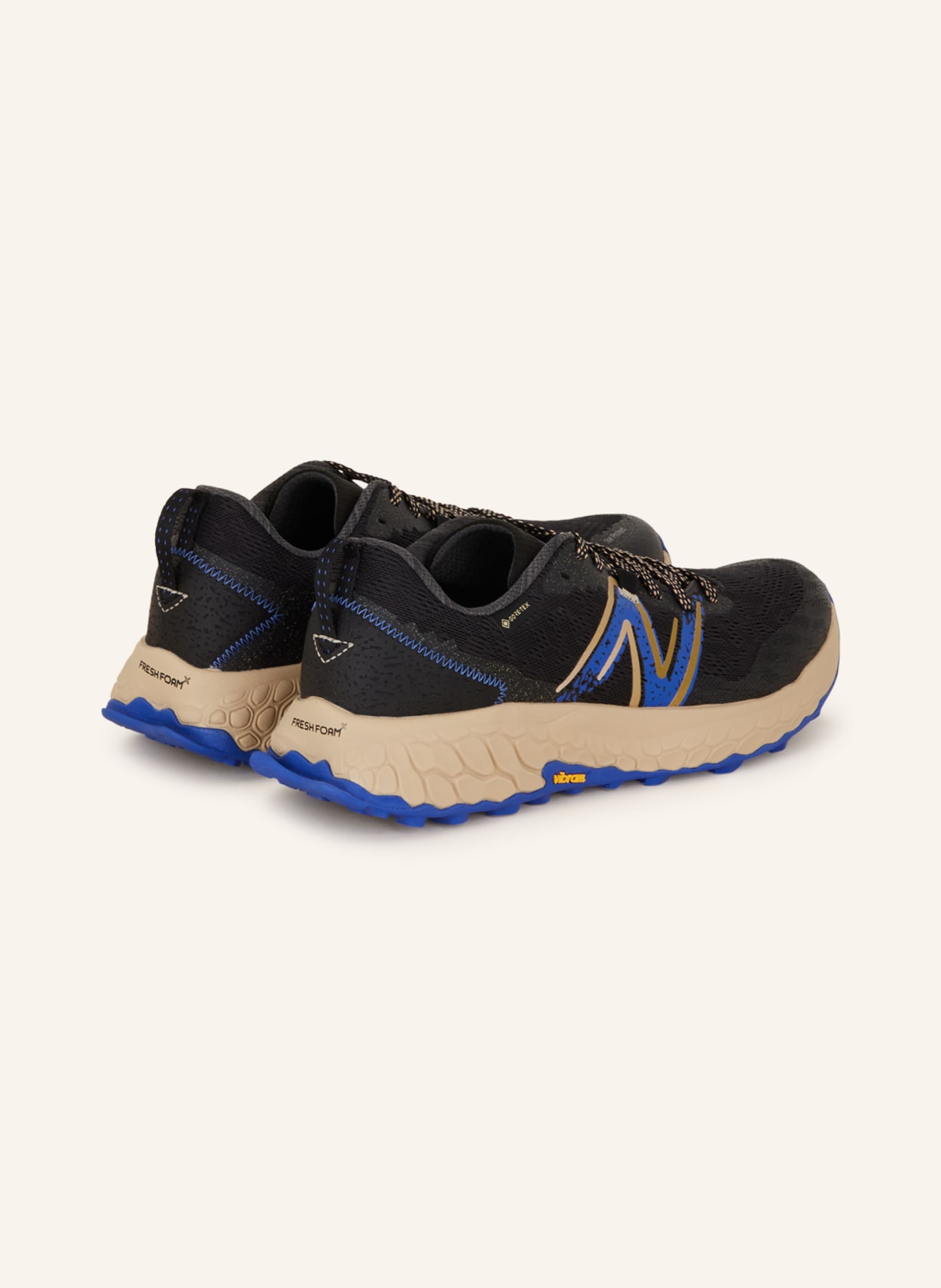 new balance Running shoes FRESH FOAM HIERRO V7 GTX, Color: BLACK/ BLUE/ BEIGE (Image 2)