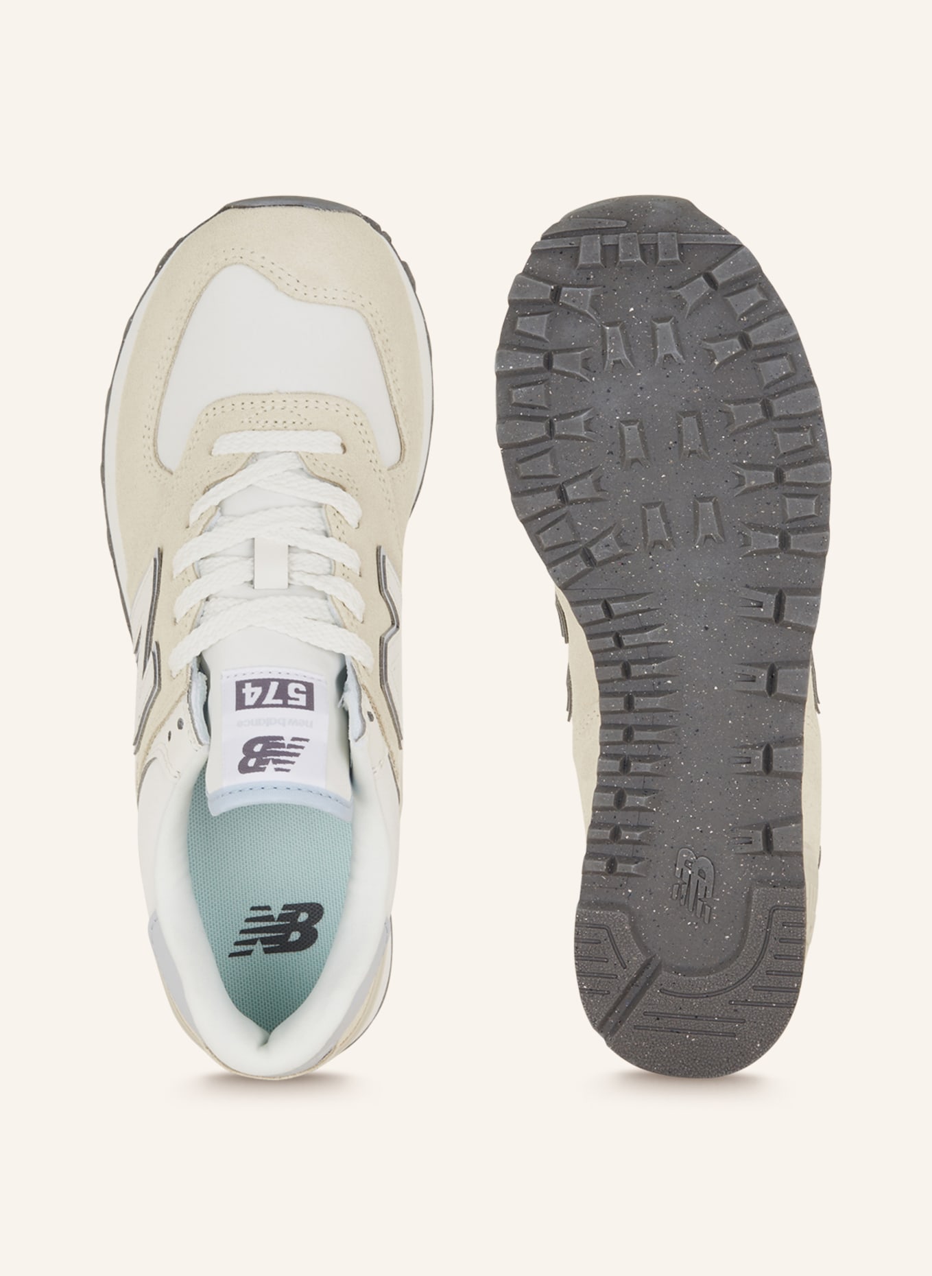new balance Sneaker 574, Farbe: CREME/ WEISS/ HELLGRAU (Bild 5)