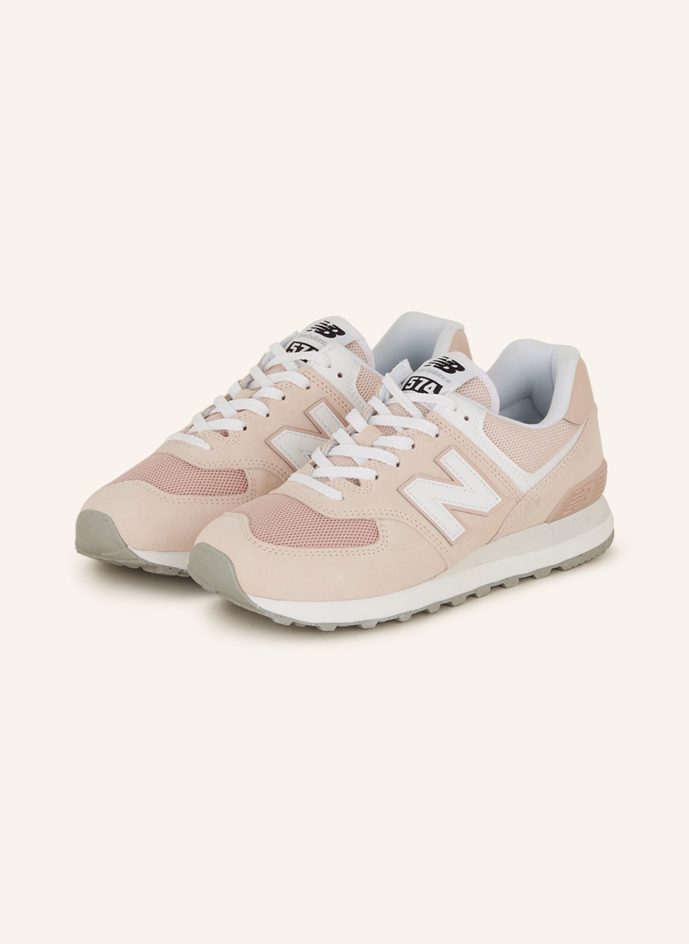 new balance Sneakers 574, Color: LIGHT PINK/ WHITE (Image 1)