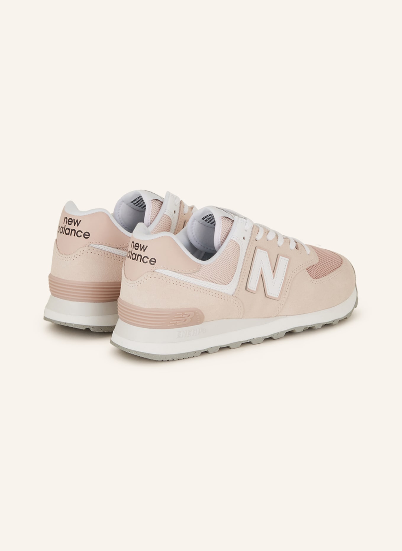 new balance Sneakers 574, Color: LIGHT PINK/ WHITE (Image 2)
