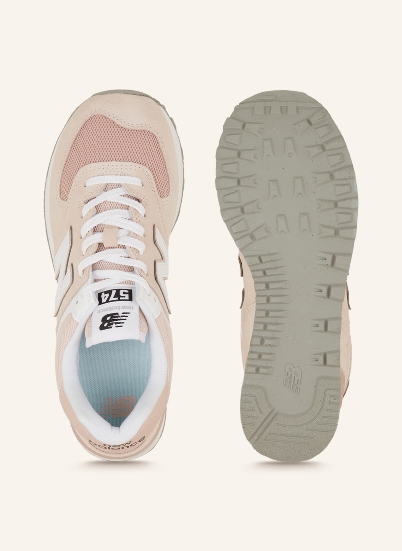 new balance Sneakers 574, Color: LIGHT PINK/ WHITE (Image 5)
