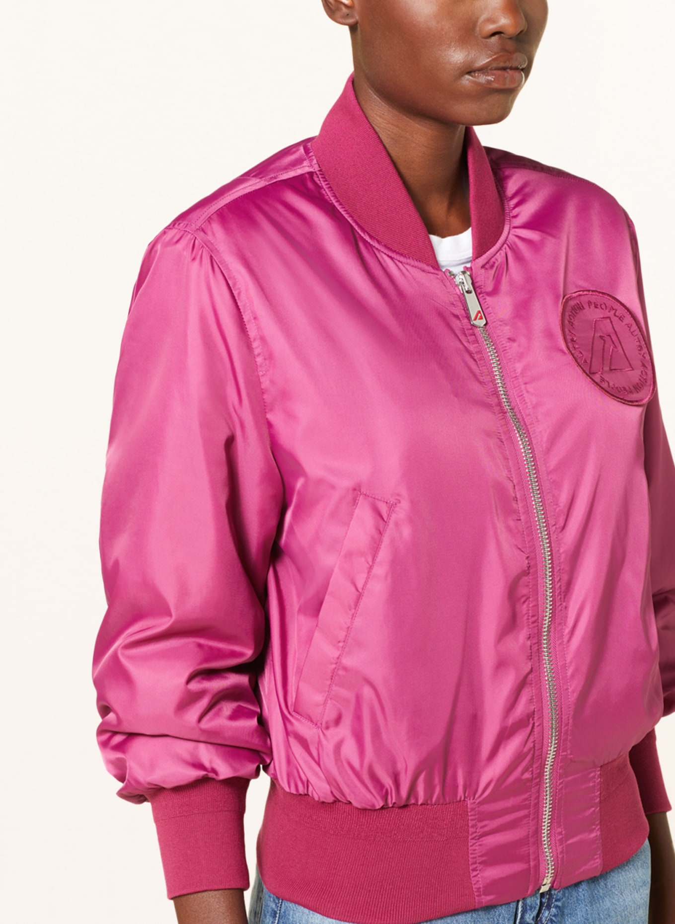 AUTRY Bomber jacket, Color: PINK (Image 4)