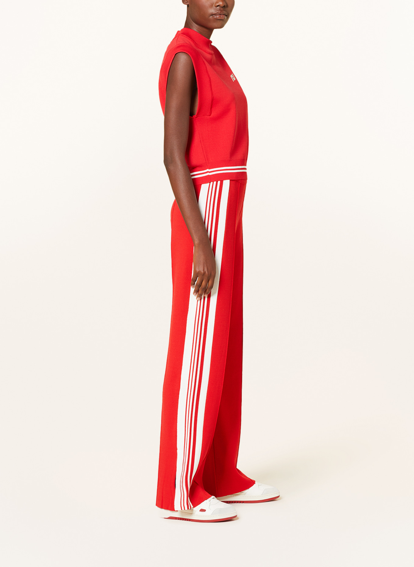 AUTRY Knit trousers in jogger style, Color: RED (Image 4)