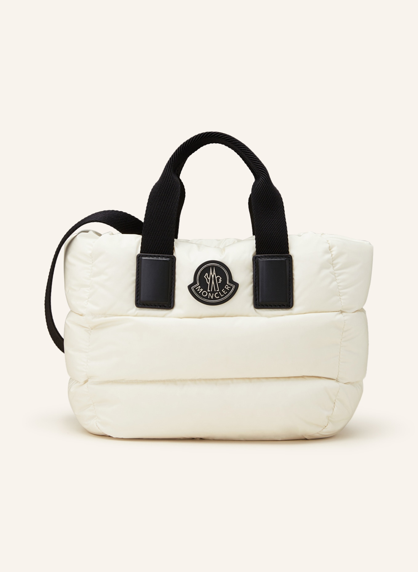 MONCLER Crossbody bag MINI CARADOC, Color: WHITE/ BLACK (Image 1)