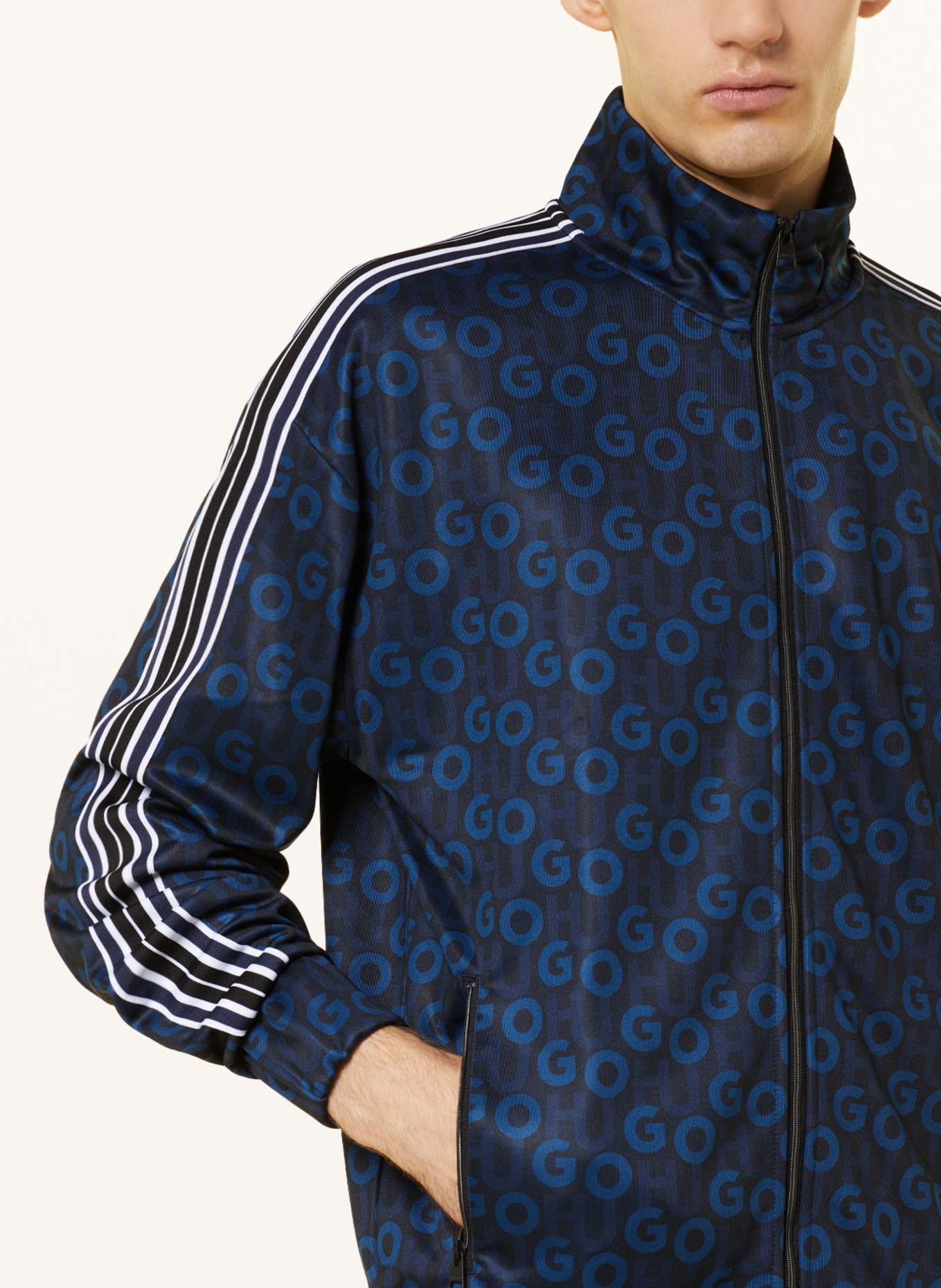 HUGO Sweat jacket DOGDA, Color: DARK BLUE (Image 4)