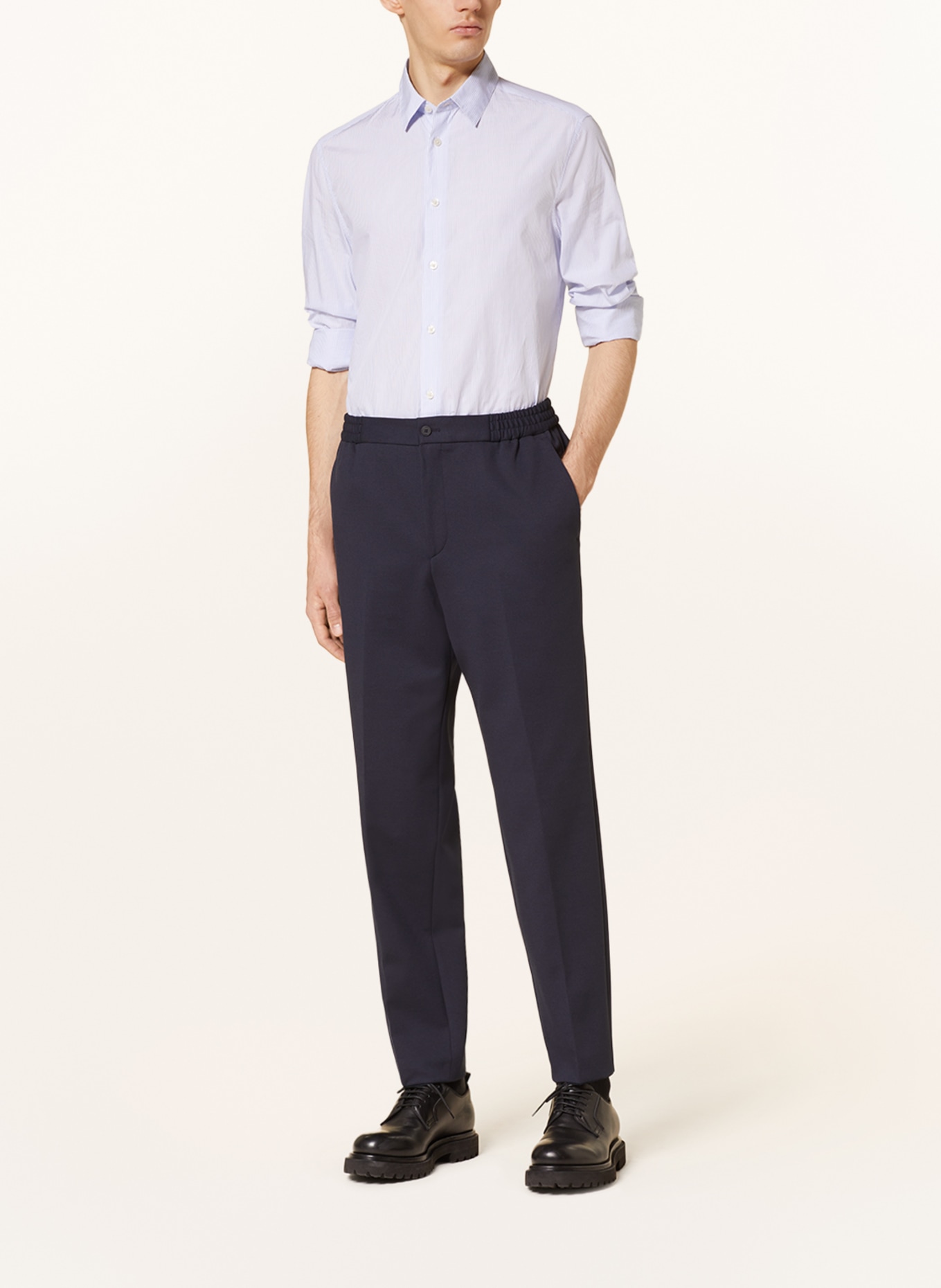 HUGO Oblekové kalhoty GOS 233 F1J Slim Fit, Barva: 405 DARK BLUE (Obrázek 3)