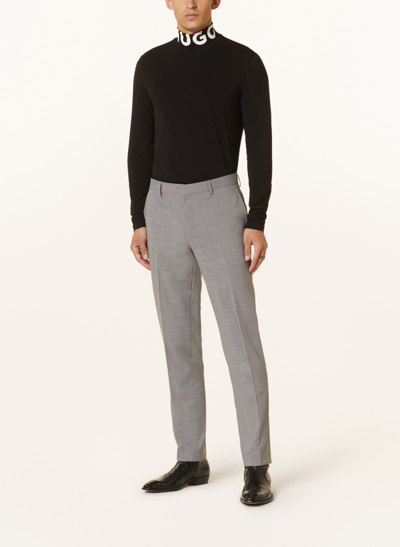 Buy Charcoal Grey Slim Signature Tollegno Wool Suit: Trousers from Next USA