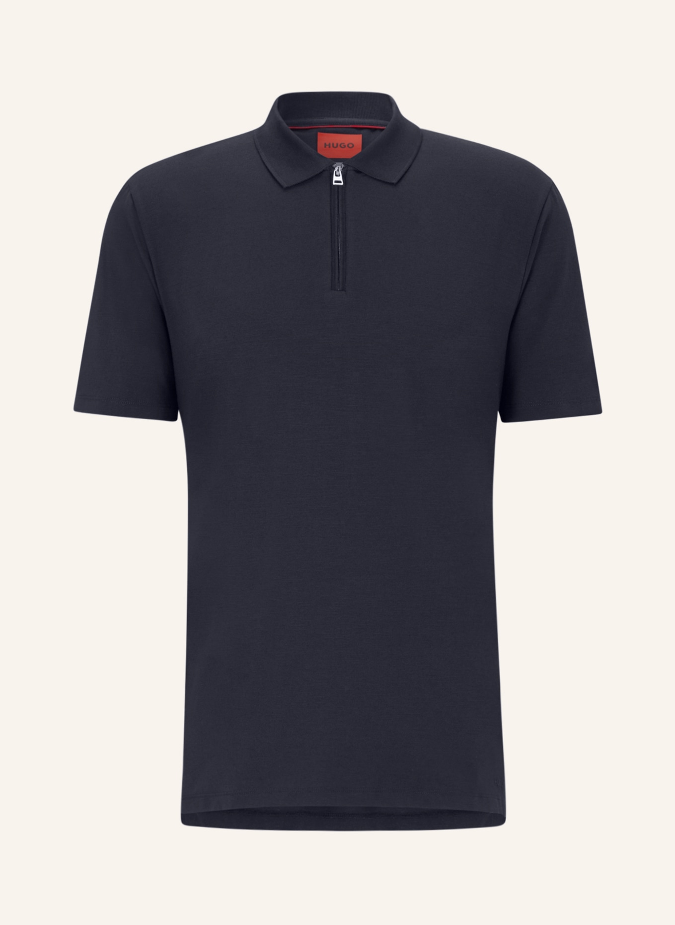 HUGO Jersey polo shirt DEKOK, Color: DARK BLUE (Image 1)