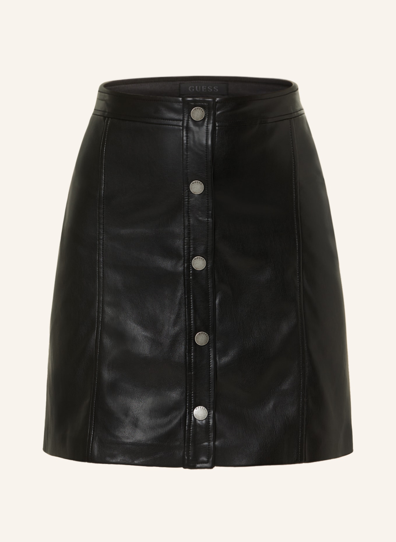 GUESS Skirt in leather look, Color: BLACK (Image 1)
