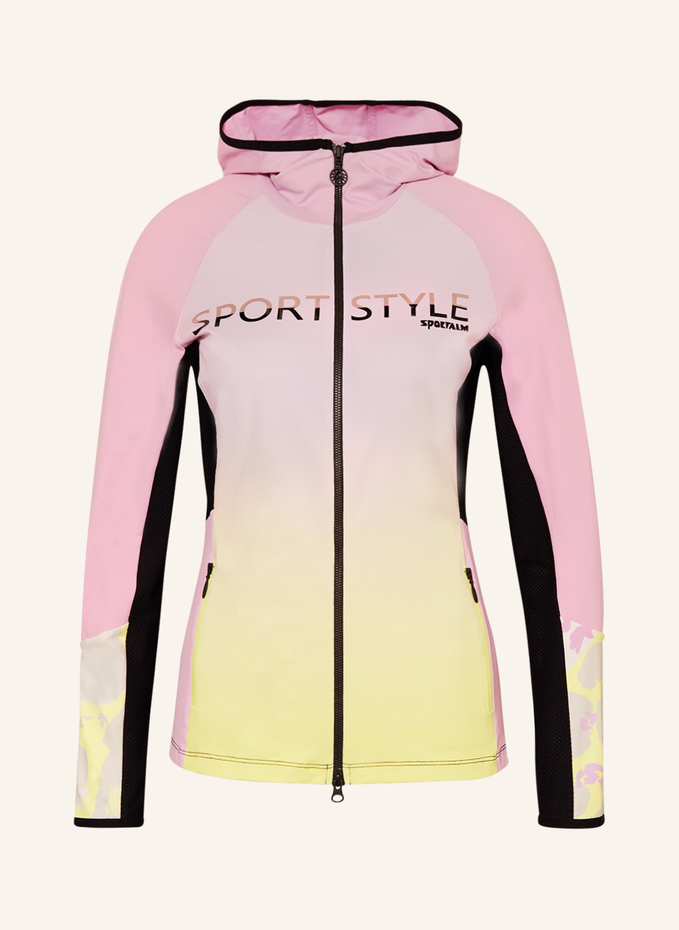 SPORTALM Training jacket, Color: LIGHT PURPLE/ TAUPE/ BLACK (Image 1)