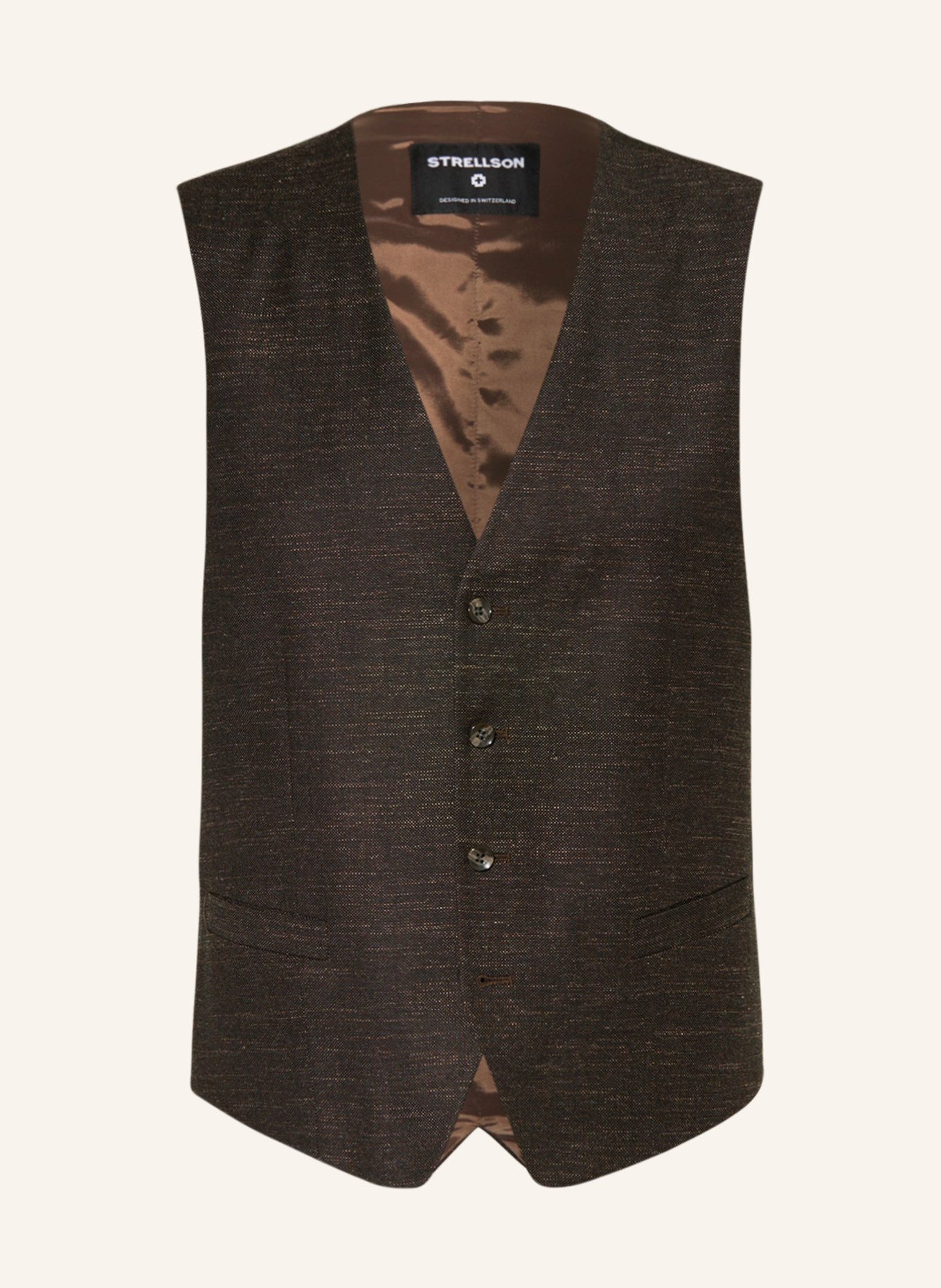 STRELLSON Suit vest GYL2 extra slim fit, Color: 202 Dark Brown                 202 (Image 1)