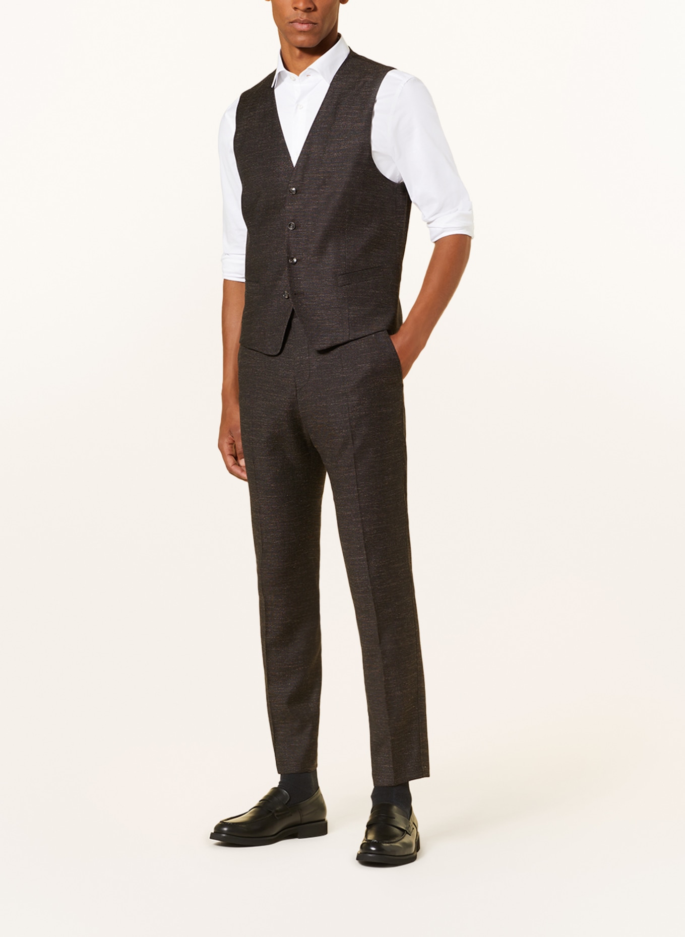 STRELLSON Suit vest GYL2 extra slim fit, Color: 202 Dark Brown                 202 (Image 2)