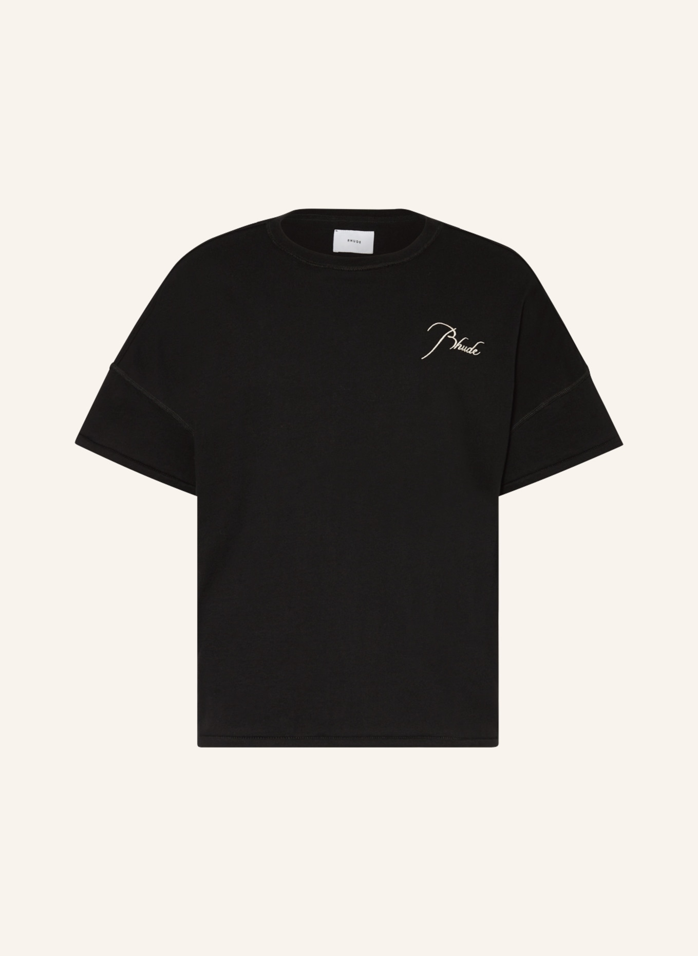 RHUDE Oversized shirt, Color: BLACK (Image 1)