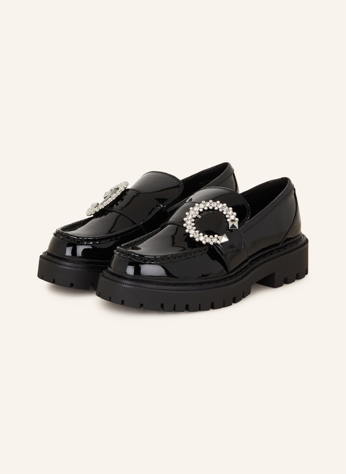 ALDO Loafers JOESIEE with decorative gems, Color: BLACK (Image 1)