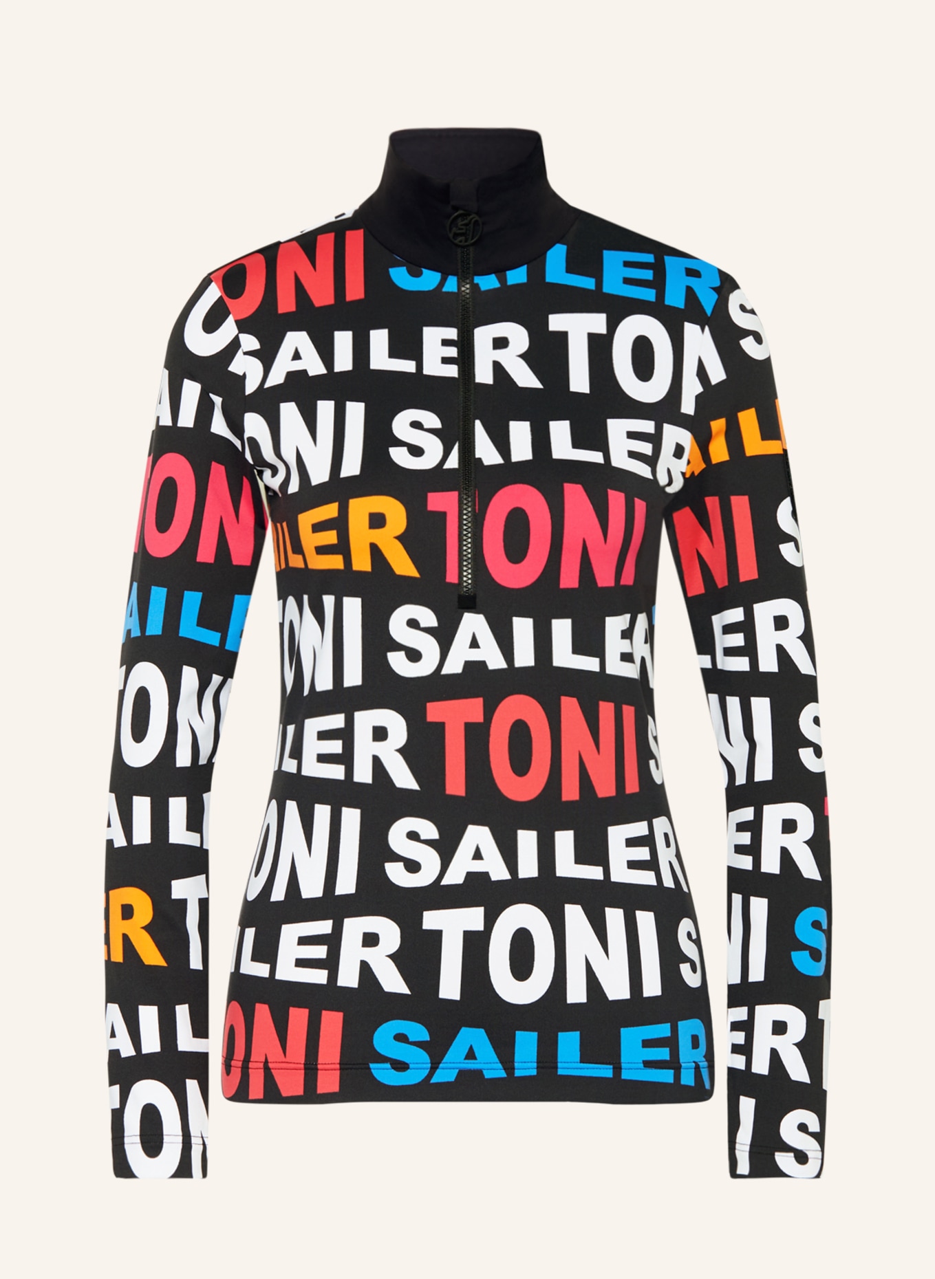 toni sailer Undershirt MONI, Color: BLACK/ WHITE/ RED (Image 1)