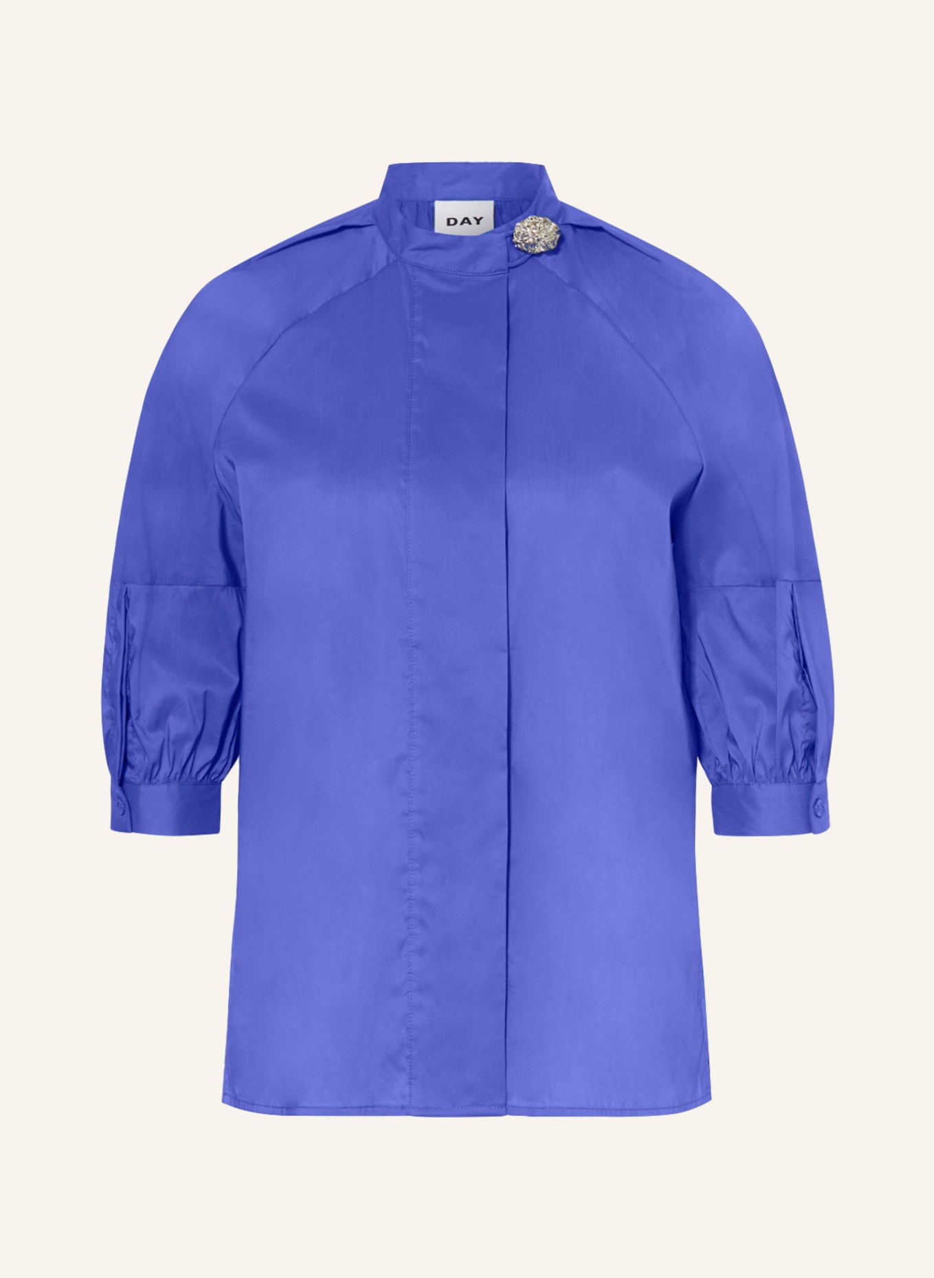 DAY BIRGER et MIKKELSEN Blouse CHARLIE with 3/4 sleeves, Color: BLUE (Image 1)