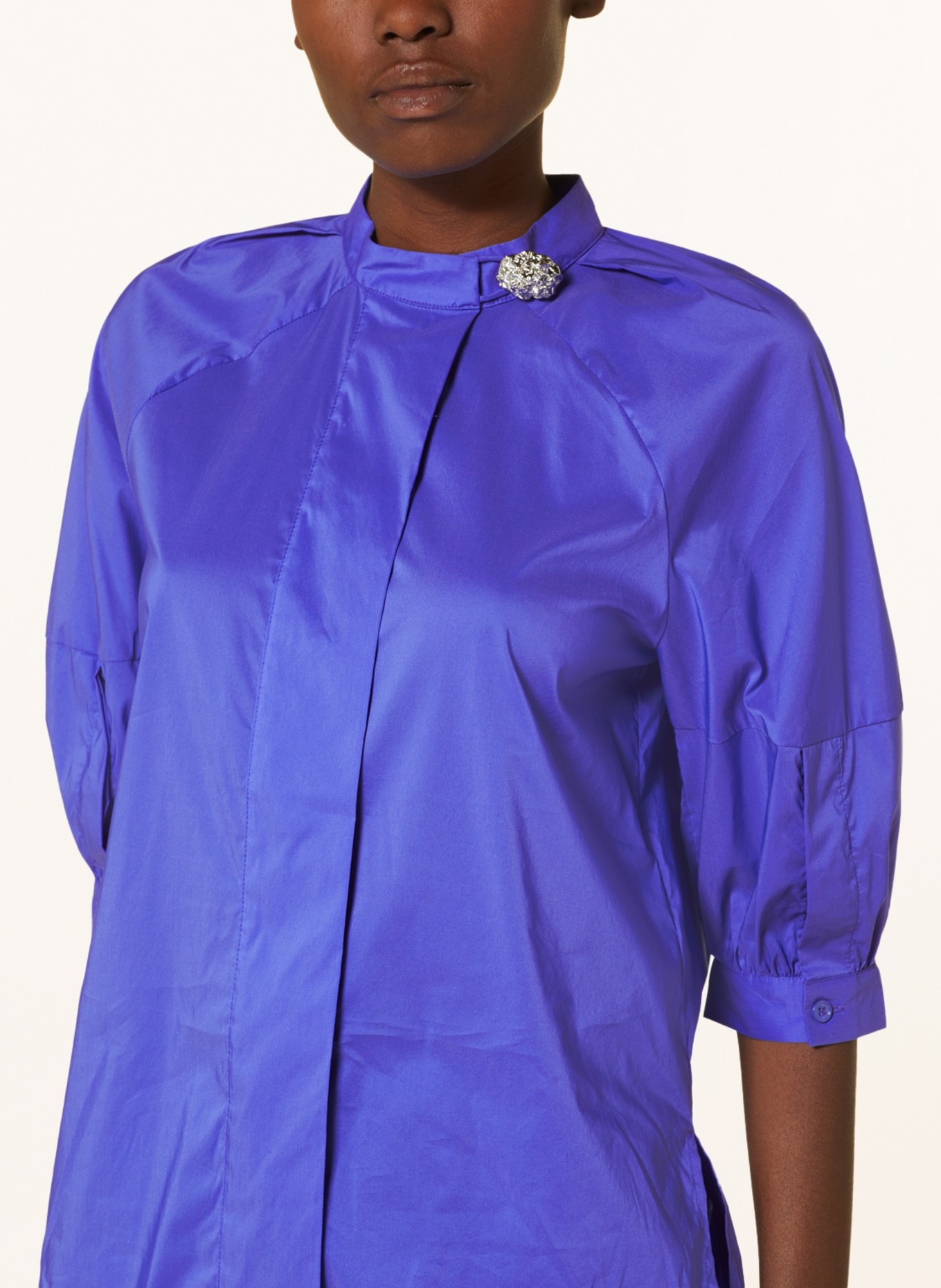 DAY BIRGER et MIKKELSEN Bluse CHARLIE mit 3/4-Arm, Farbe: BLAU (Bild 4)