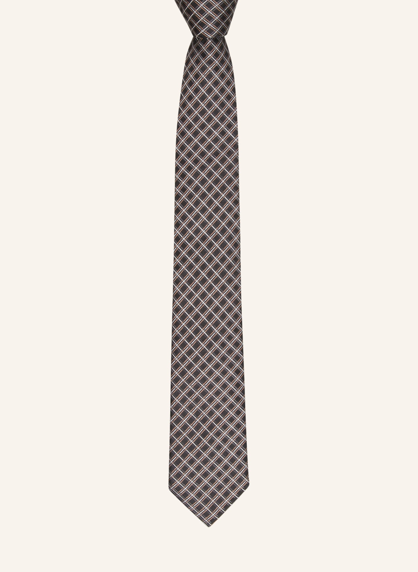 BOSS Krawatte, Farbe: SCHWARZ/ GRAU/ TAUPE (Bild 2)