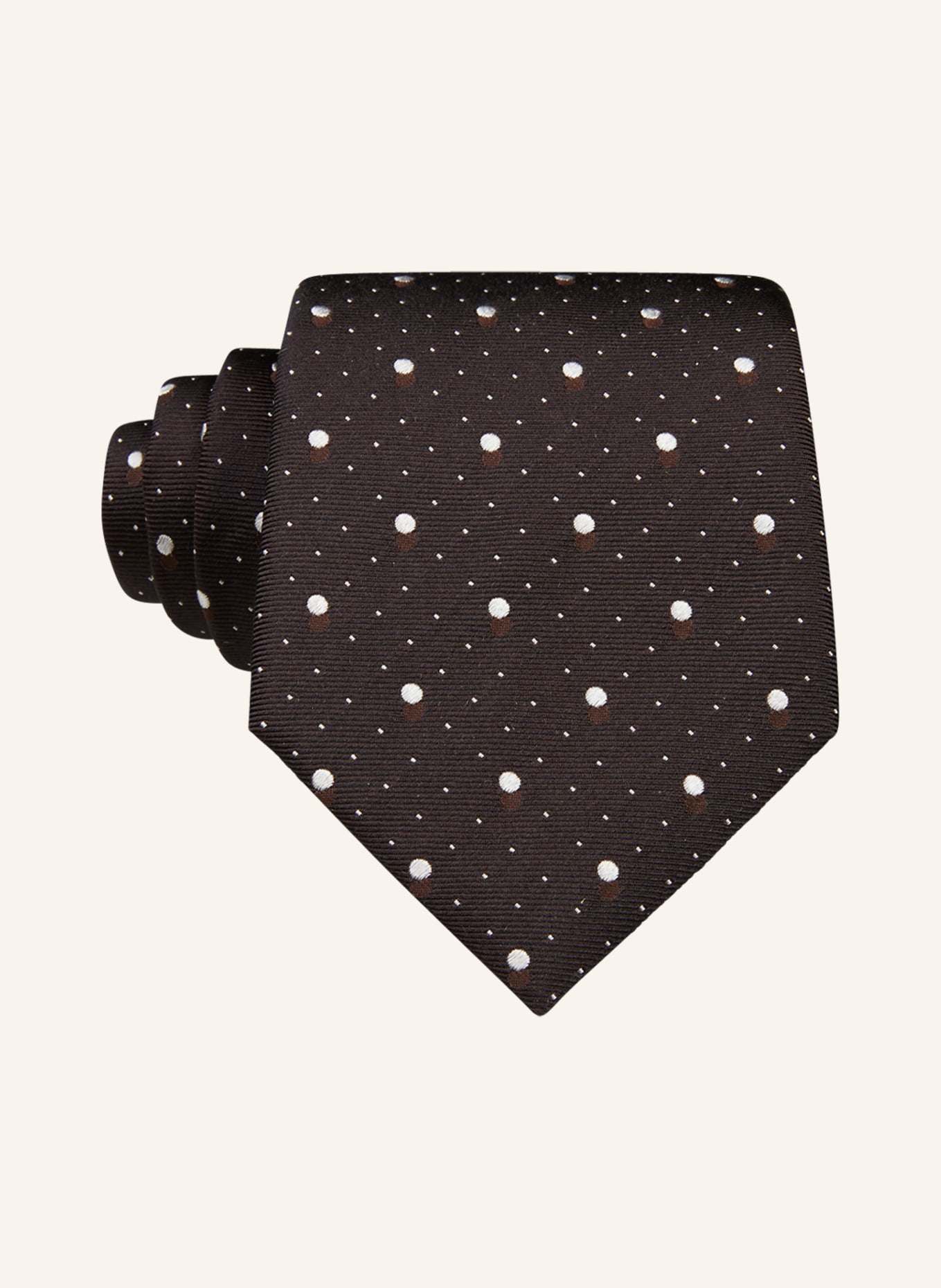 BOSS Krawatte, Farbe: SCHWARZ/ ECRU (Bild 1)