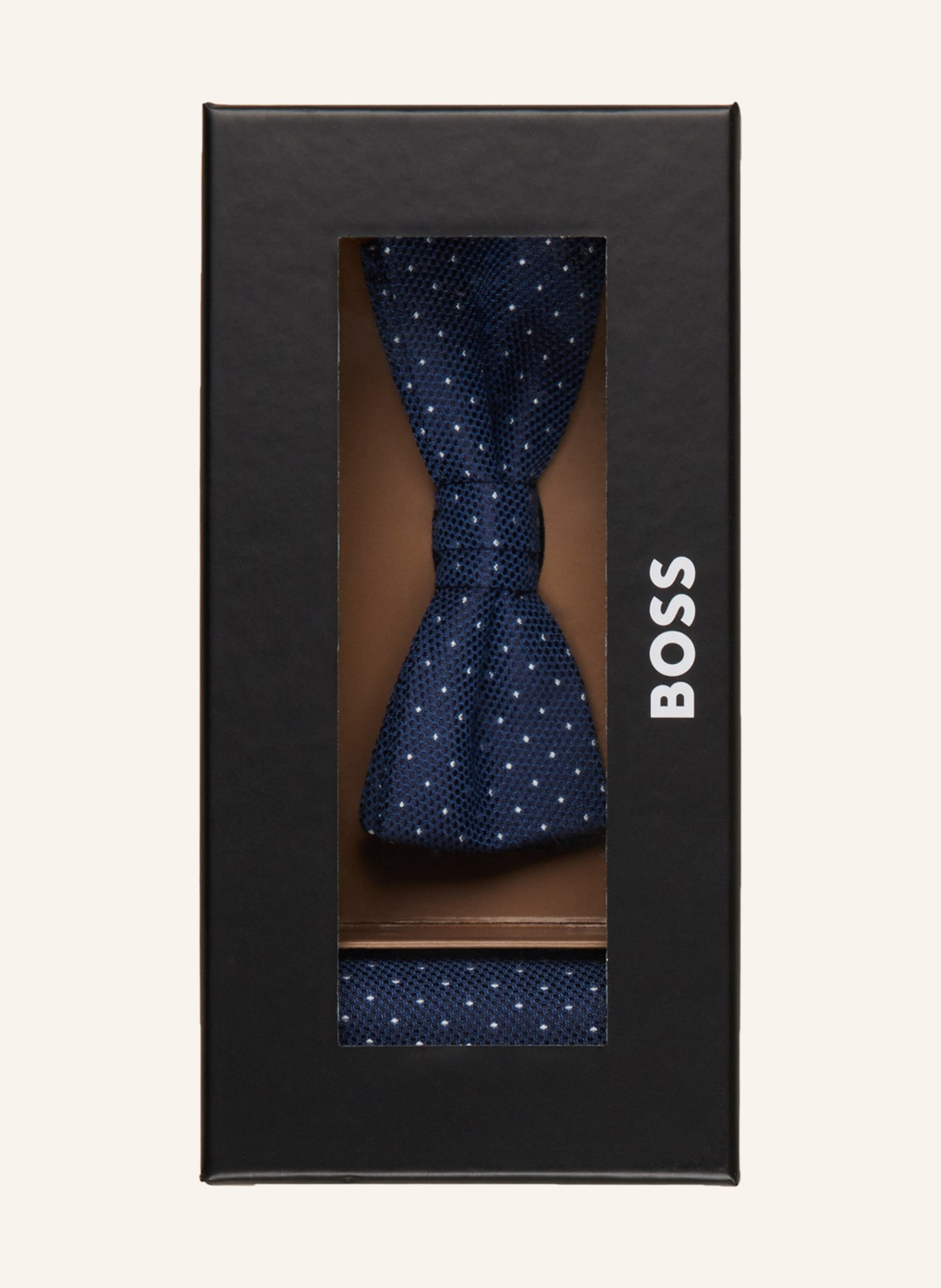 BOSS Set: Bow tie and pocket square, Color: DARK BLUE (Image 5)