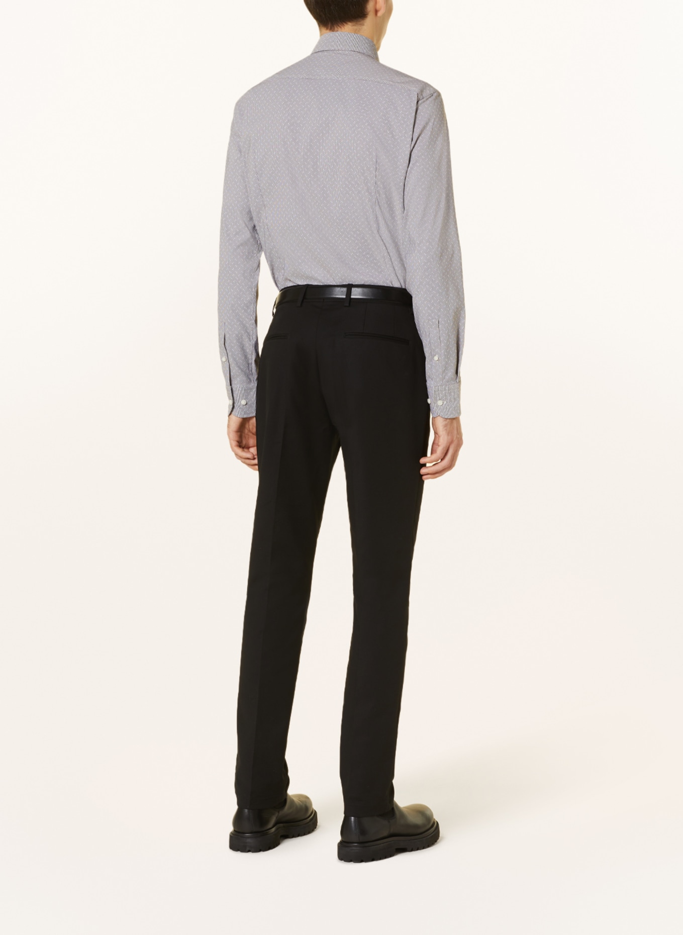 BOSS Hemd HANK PERFORMANCE Slim Fit, Farbe: DUNKELGRAU/ HELLGRAU (Bild 3)