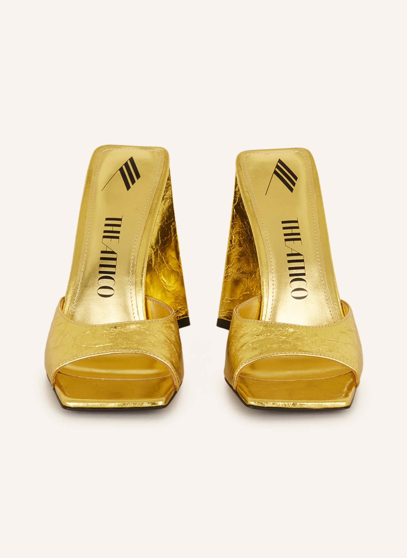 THE ATTICO Mules DEVON in gold