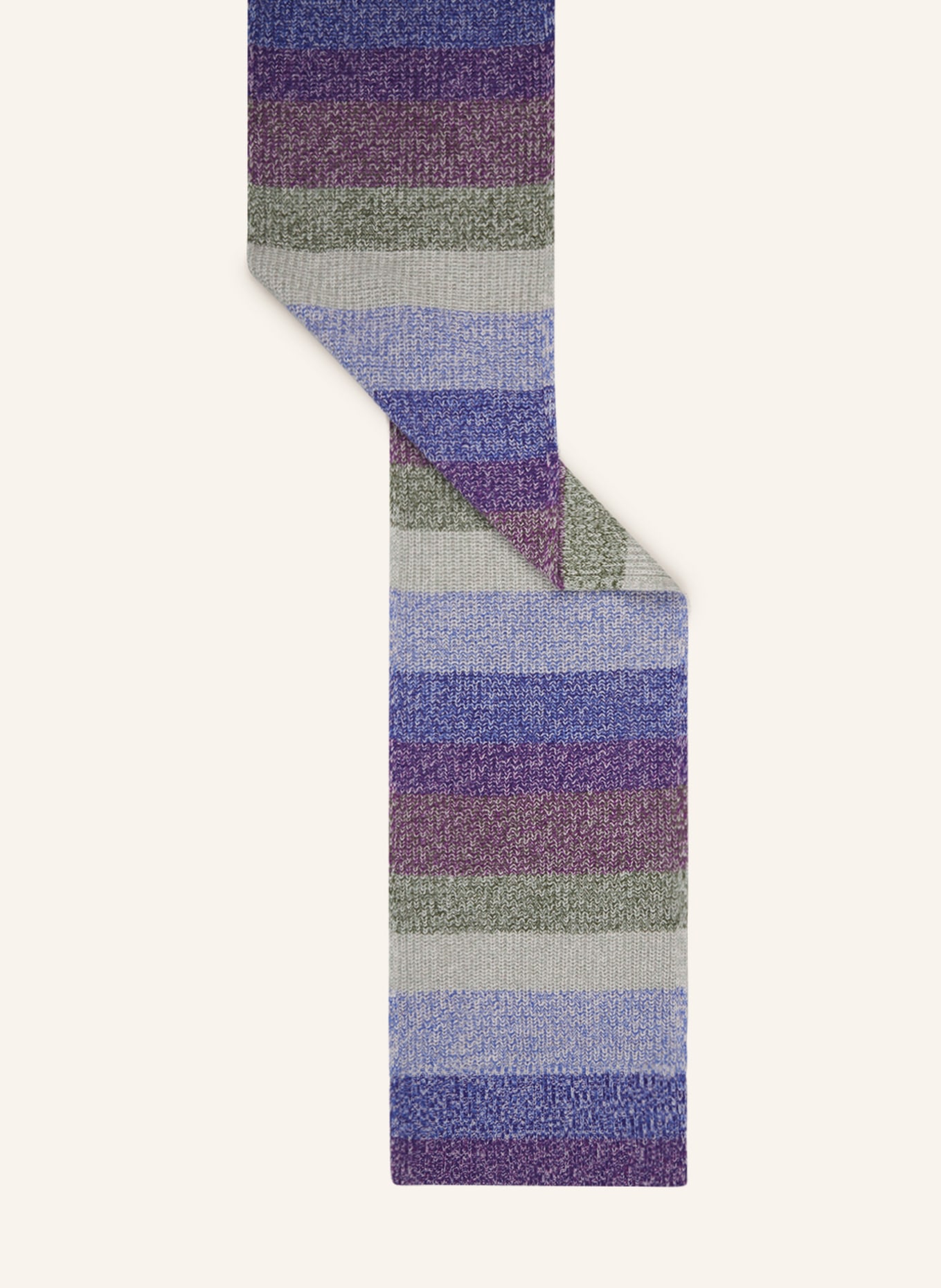 darling harbour Scarf with cashmere, Color: PURPLE/ PINK/ GRAY (Image 2)