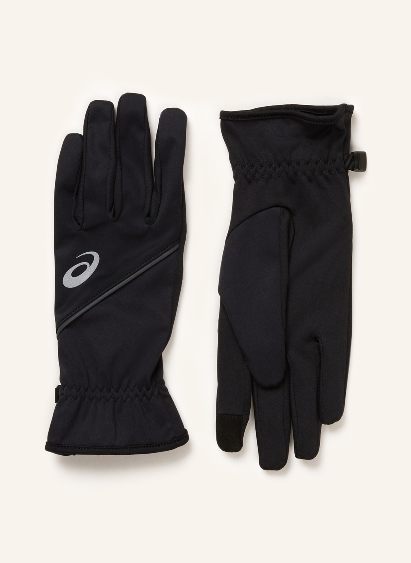 ASICS Multifunkční sportovní rukavice THERMAL GLOVES s podporou ovládání dotykových displejů, Barva: ČERNÁ (Obrázek 1)
