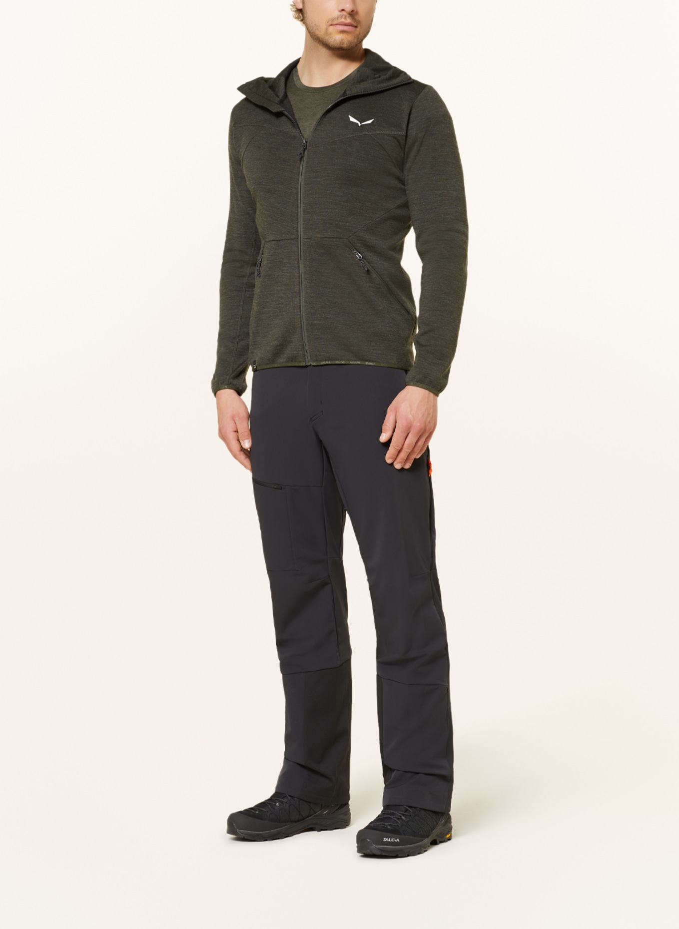 SALEWA Mid-layer jacket NUVOLAO, Color: OLIVE (Image 2)